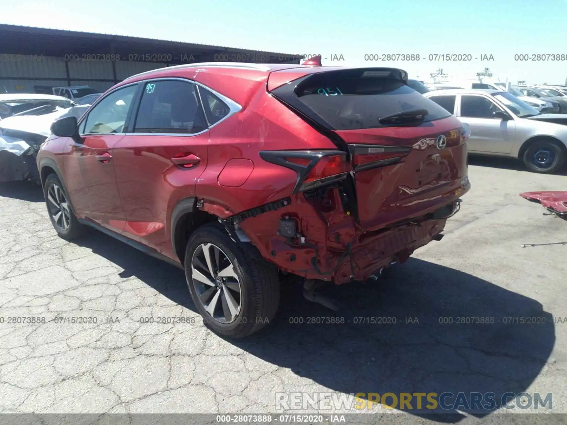 3 Photograph of a damaged car JTJYARBZ0K2131644 LEXUS NX 2019