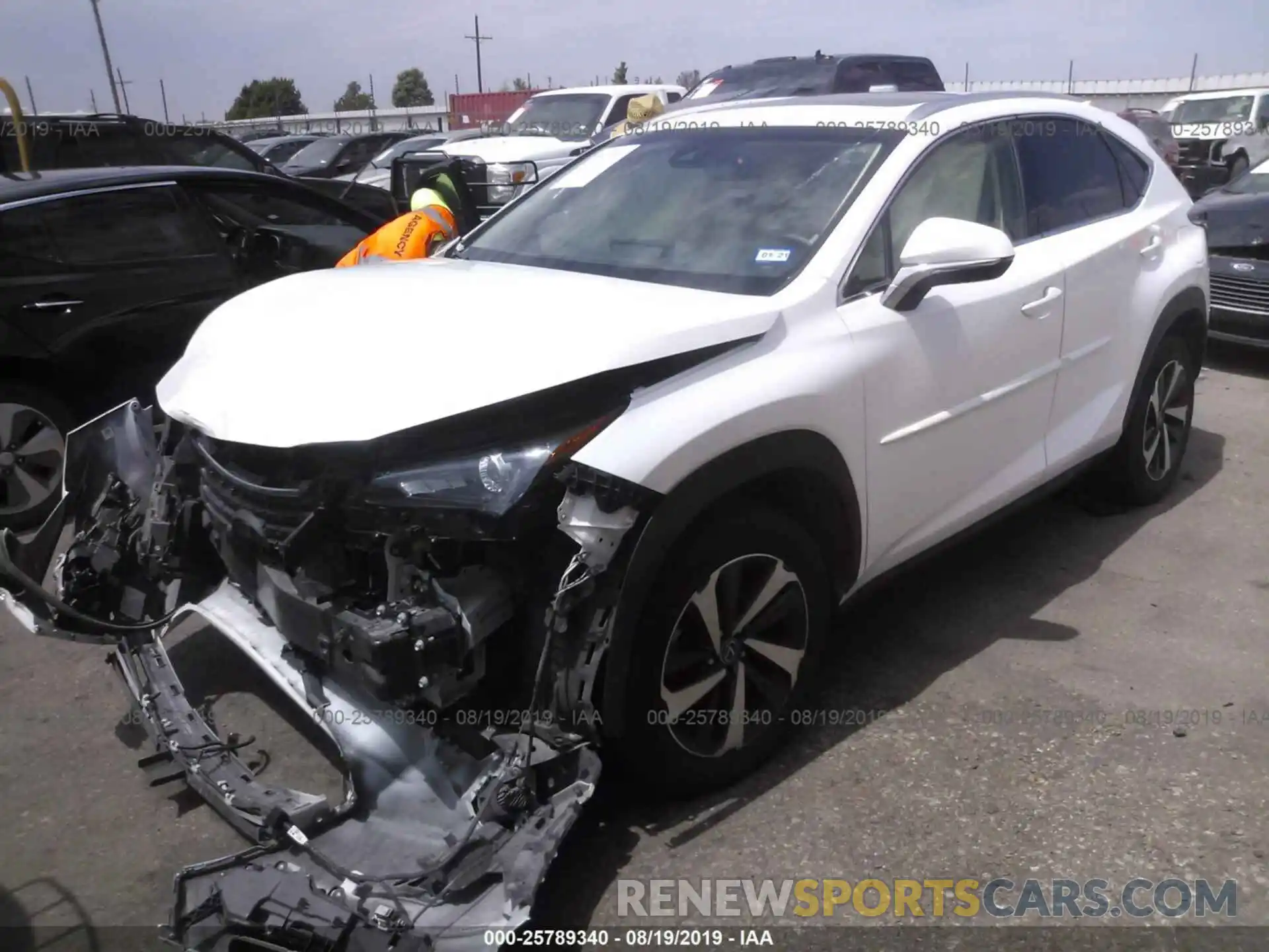 2 Photograph of a damaged car JTJYARBZ0K2132485 LEXUS NX 2019