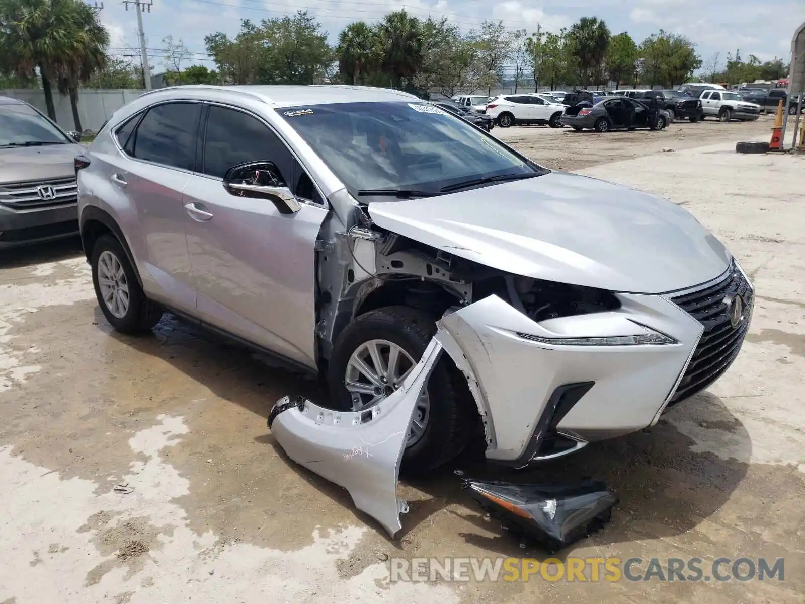 1 Photograph of a damaged car JTJYARBZ0K2138075 LEXUS NX 2019