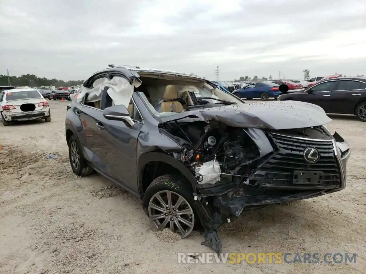 1 Photograph of a damaged car JTJYARBZ0K2138335 LEXUS NX 2019