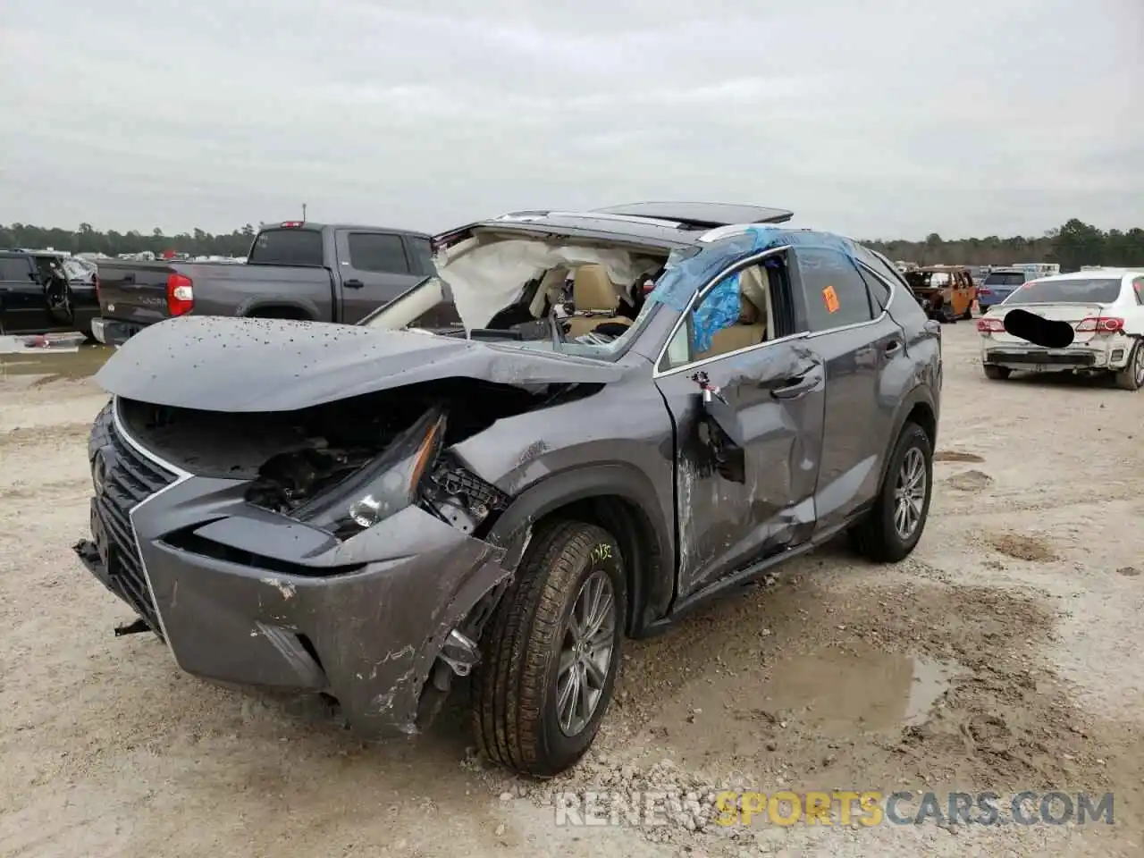 2 Photograph of a damaged car JTJYARBZ0K2138335 LEXUS NX 2019