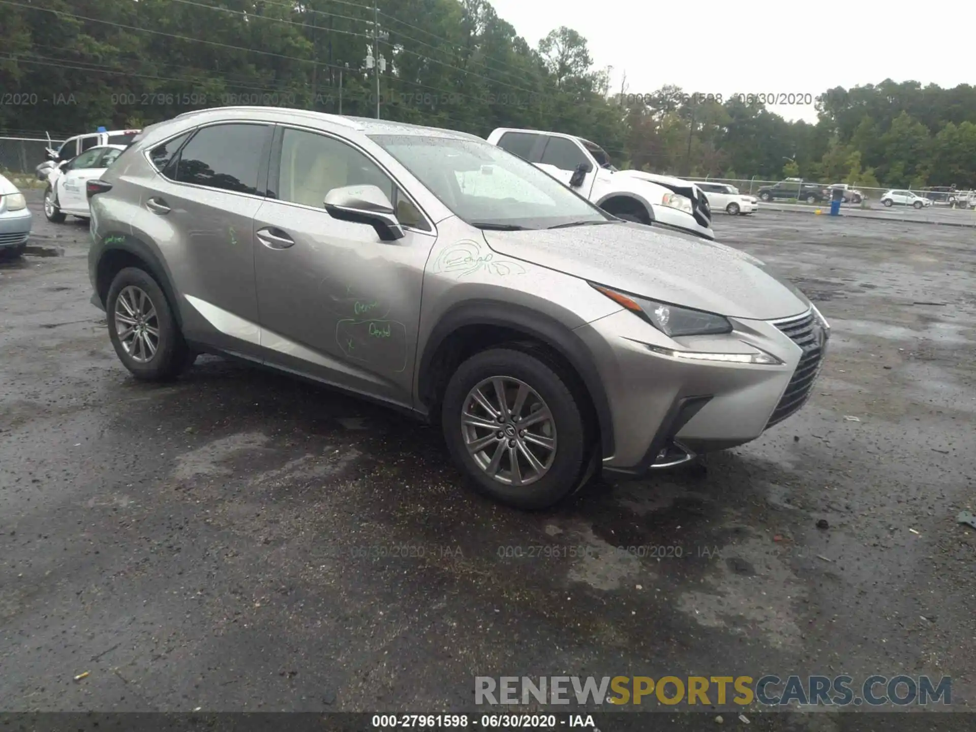 1 Photograph of a damaged car JTJYARBZ0K2142661 LEXUS NX 2019