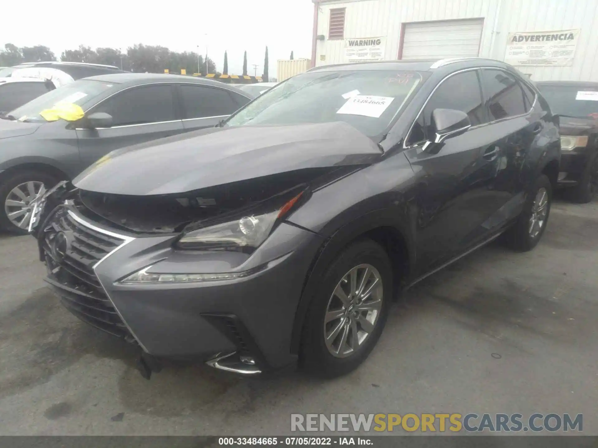 2 Photograph of a damaged car JTJYARBZ0K2142725 LEXUS NX 2019