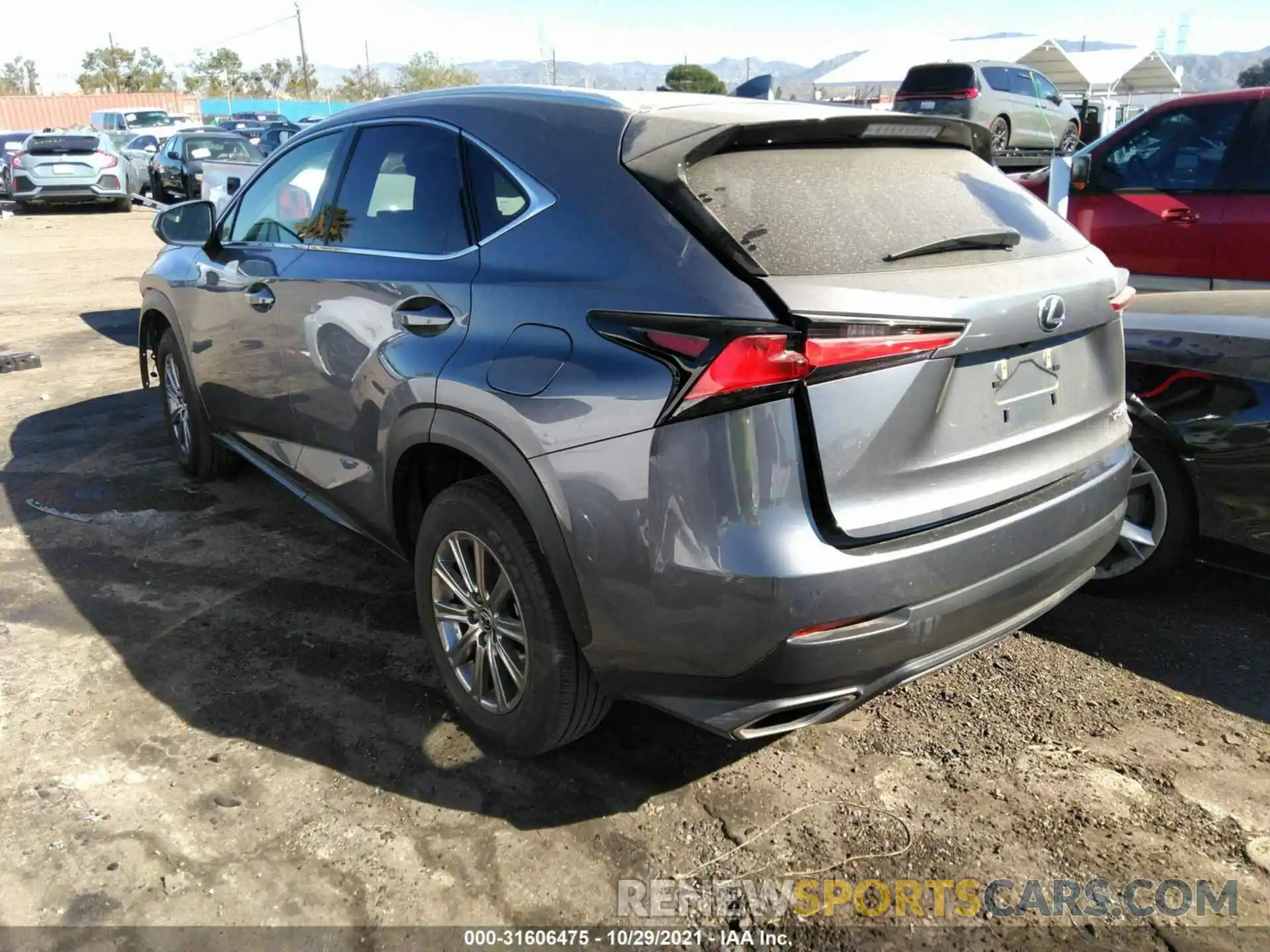 3 Фотография поврежденного автомобиля JTJYARBZ0K2143101 LEXUS NX 2019