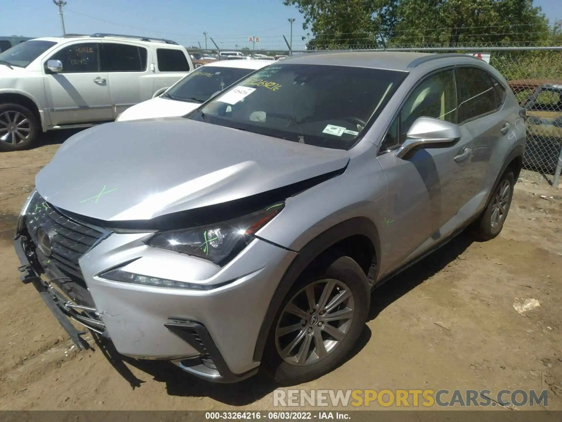 2 Фотография поврежденного автомобиля JTJYARBZ0K2145897 LEXUS NX 2019