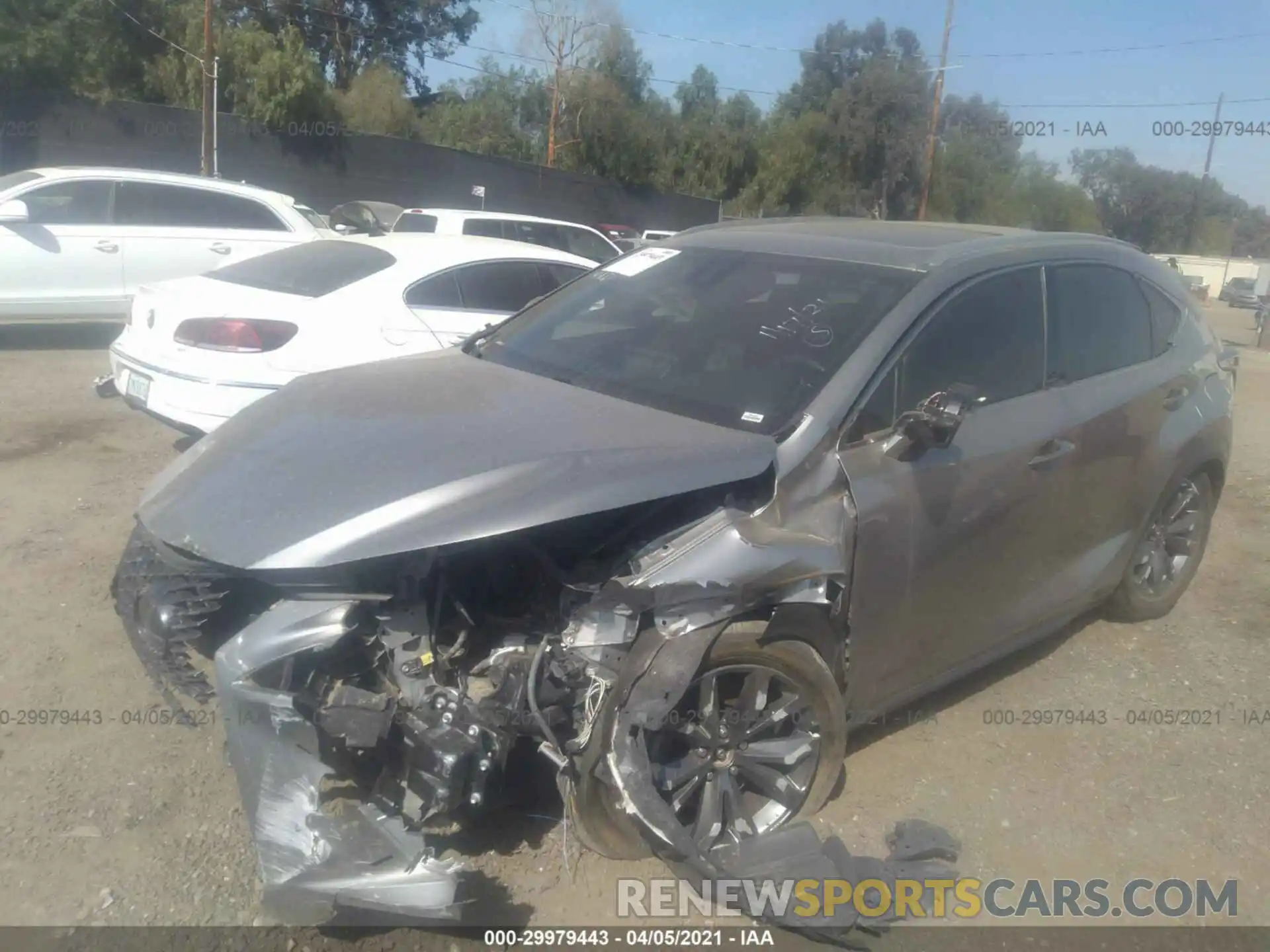 2 Photograph of a damaged car JTJYARBZ0K2148833 LEXUS NX 2019