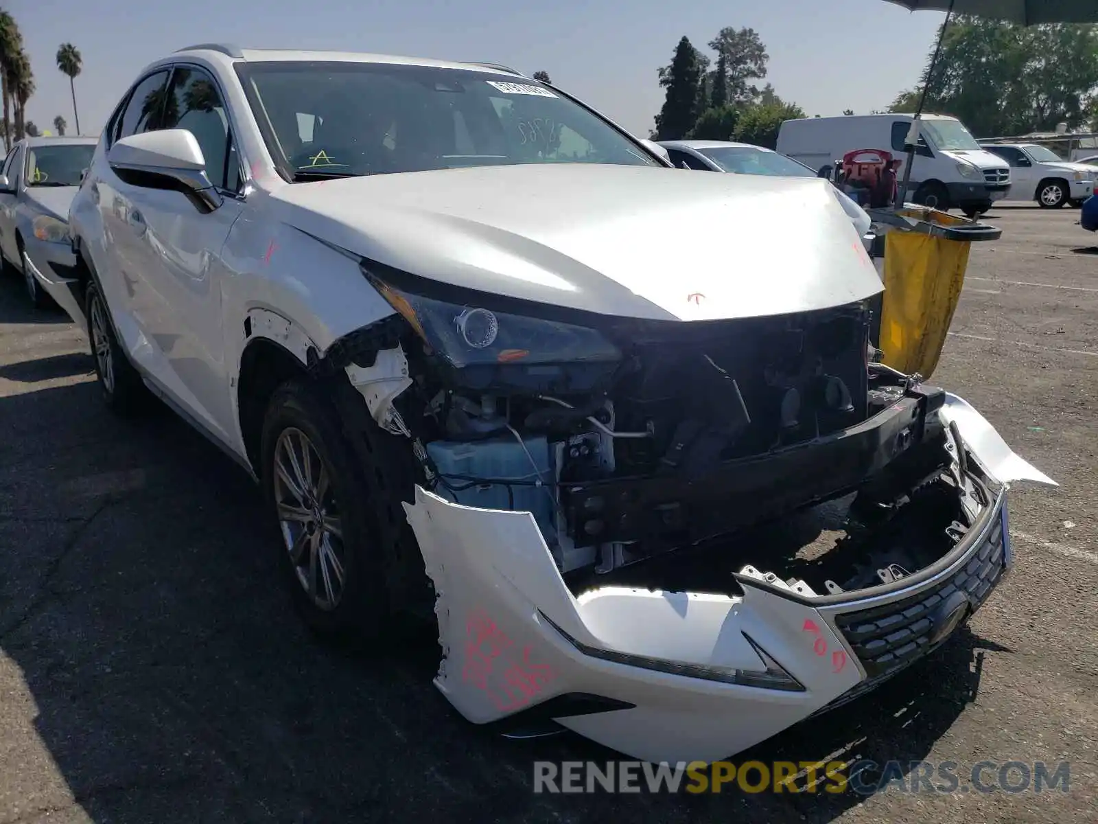 1 Photograph of a damaged car JTJYARBZ0K2151022 LEXUS NX 2019