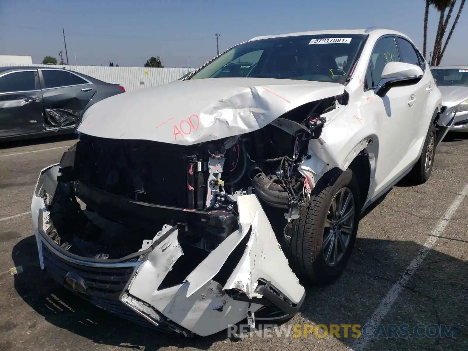 2 Photograph of a damaged car JTJYARBZ0K2151022 LEXUS NX 2019