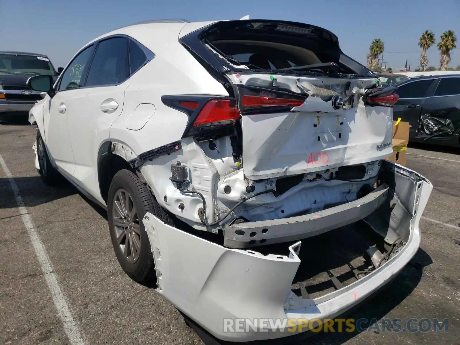 3 Photograph of a damaged car JTJYARBZ0K2151022 LEXUS NX 2019