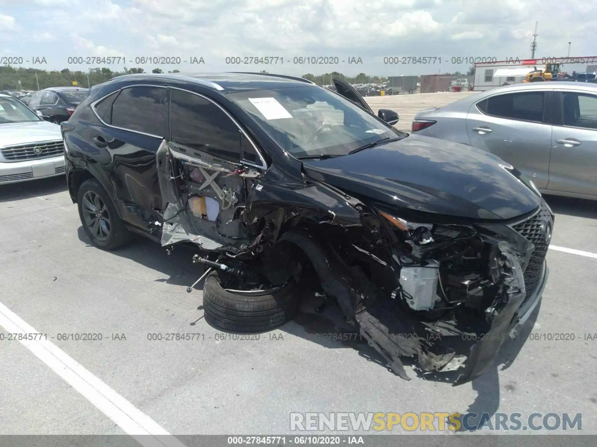 1 Photograph of a damaged car JTJYARBZ0K2151487 LEXUS NX 2019