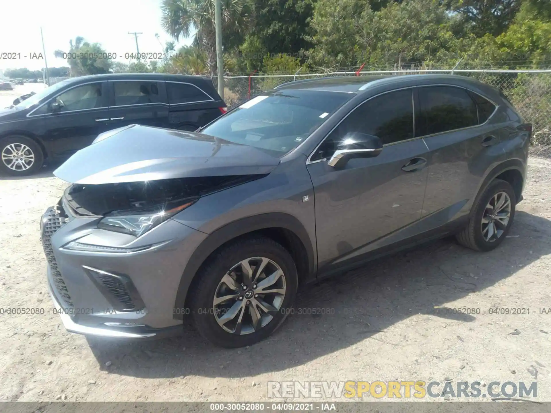 2 Фотография поврежденного автомобиля JTJYARBZ0K2154776 LEXUS NX 2019