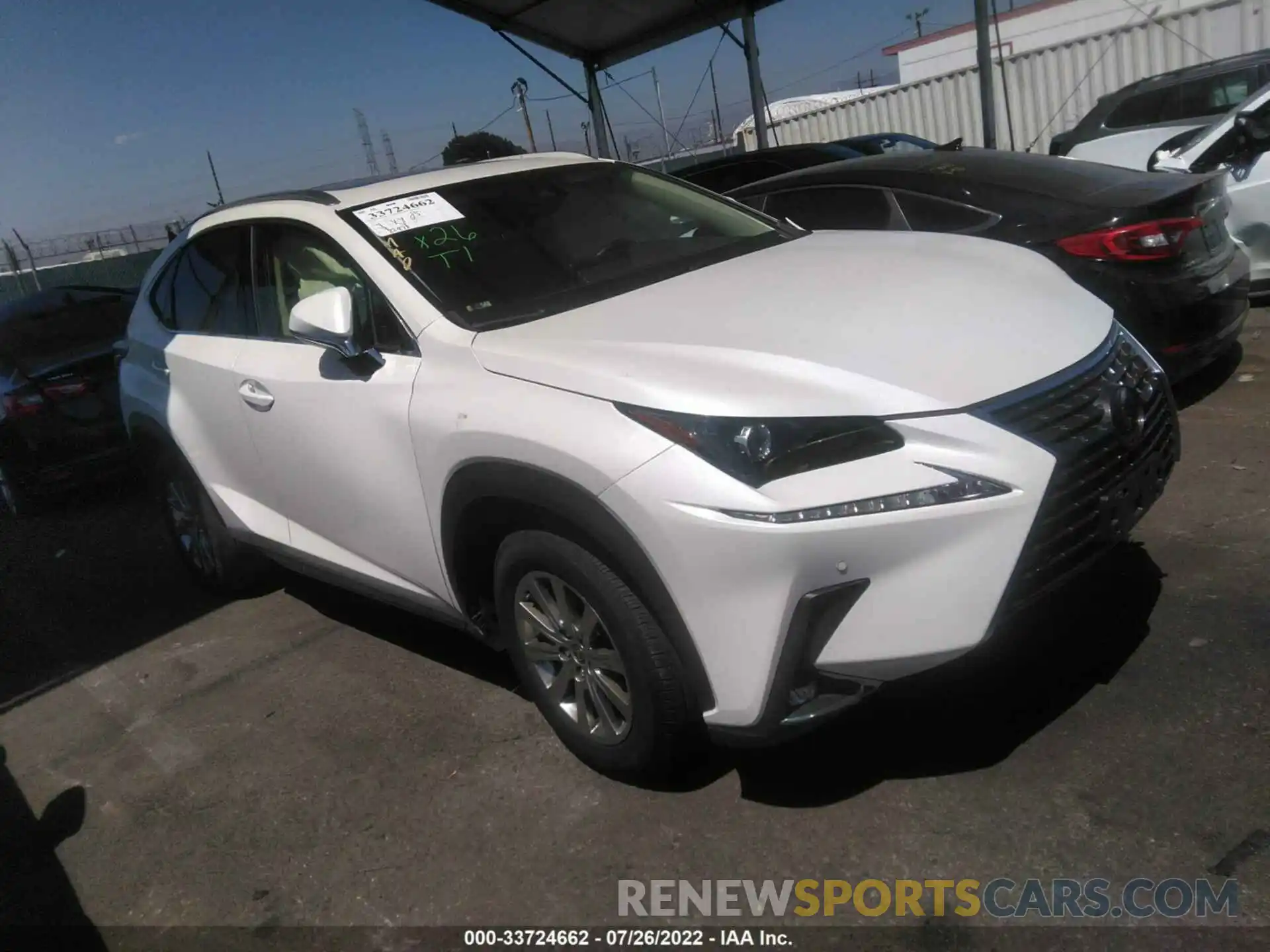 1 Фотография поврежденного автомобиля JTJYARBZ0K2155023 LEXUS NX 2019