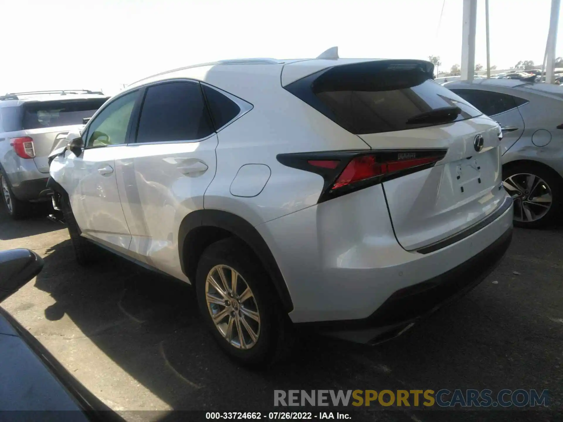 3 Фотография поврежденного автомобиля JTJYARBZ0K2155023 LEXUS NX 2019