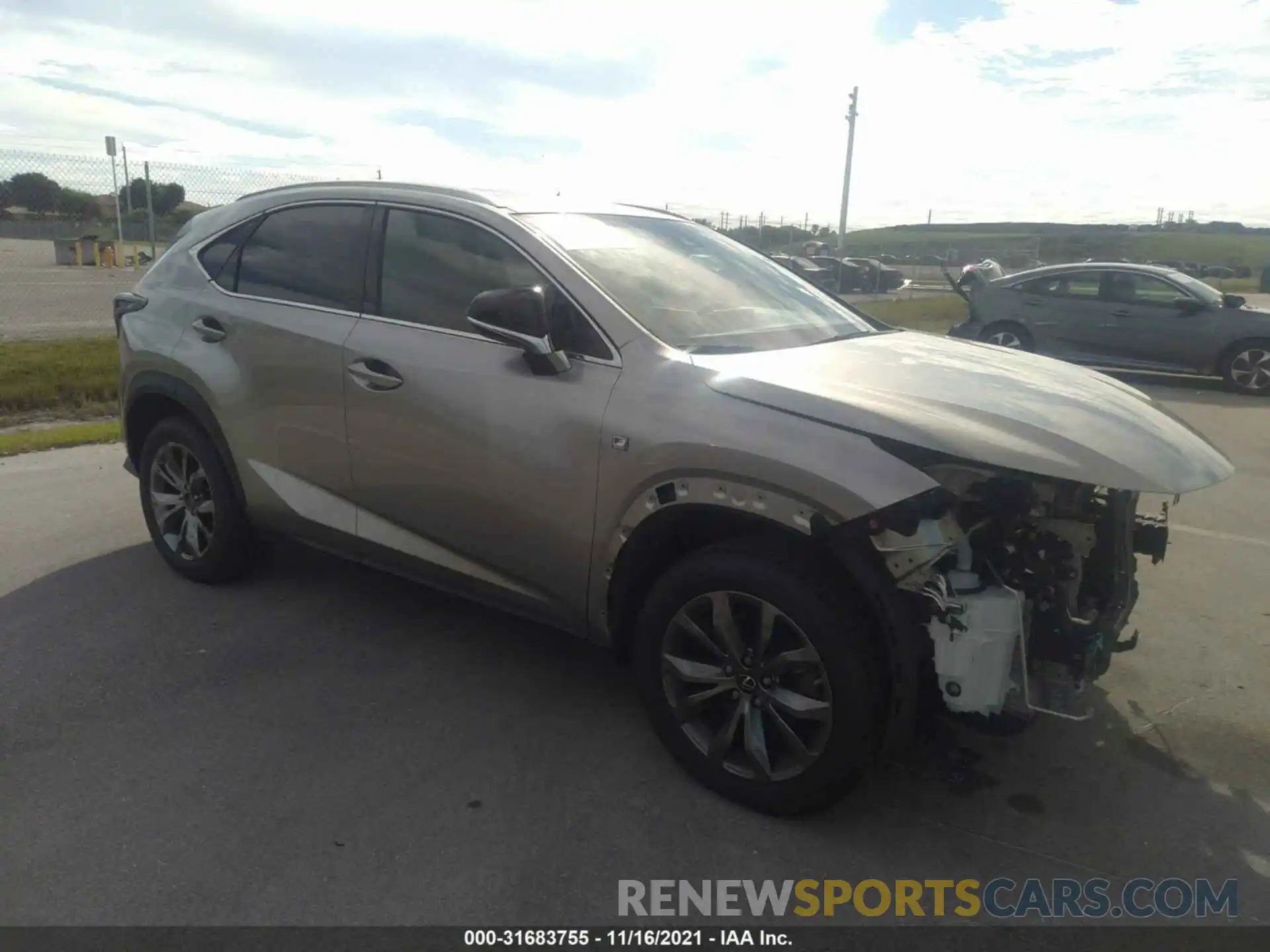 1 Photograph of a damaged car JTJYARBZ0K2155331 LEXUS NX 2019