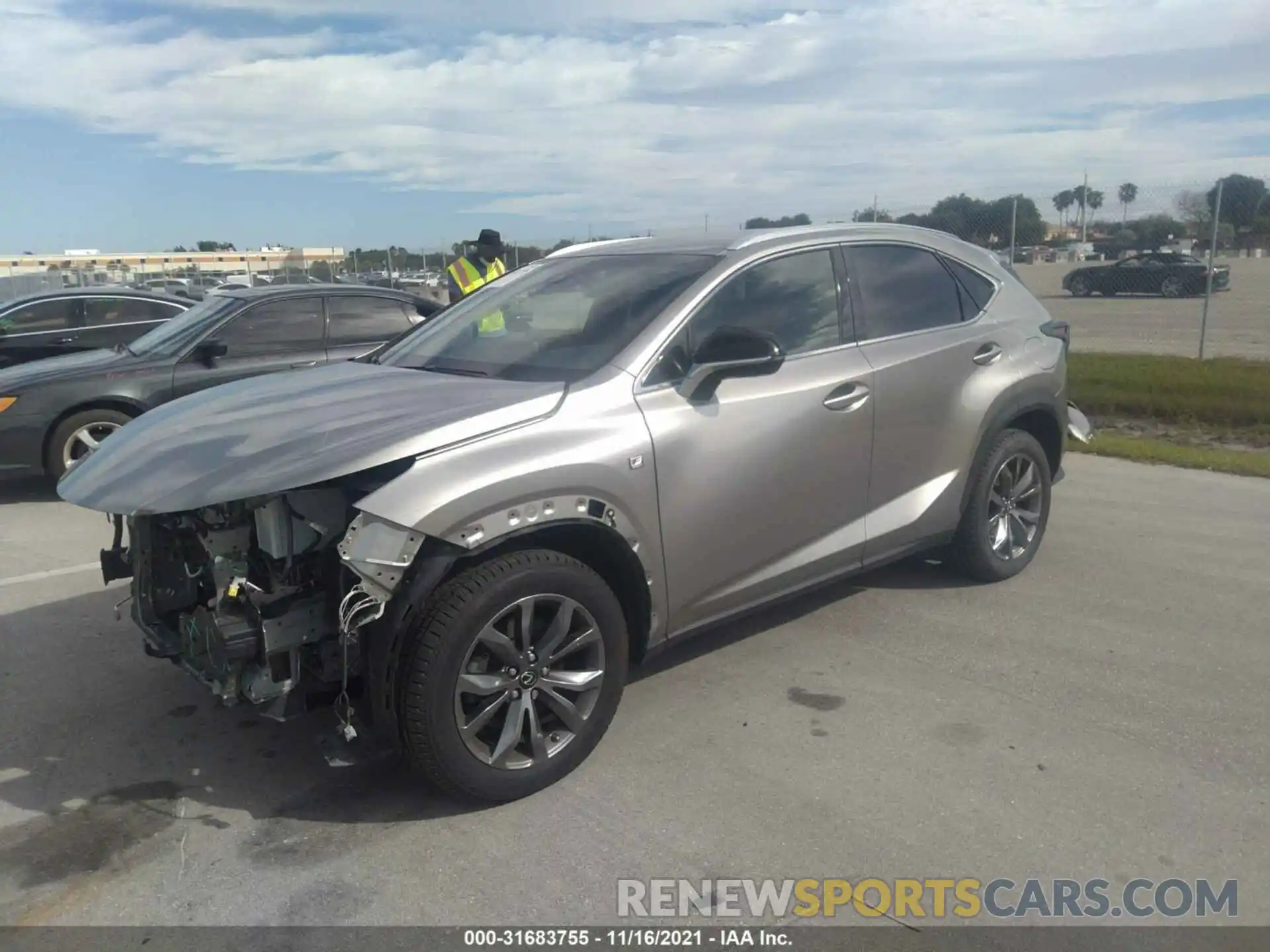 2 Photograph of a damaged car JTJYARBZ0K2155331 LEXUS NX 2019