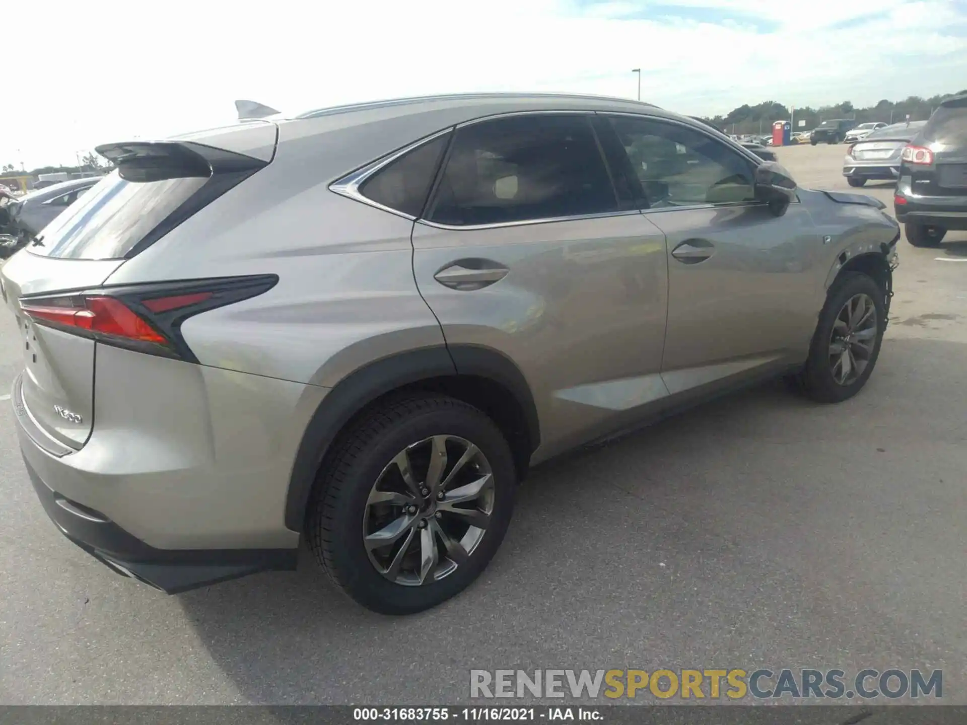 4 Фотография поврежденного автомобиля JTJYARBZ0K2155331 LEXUS NX 2019