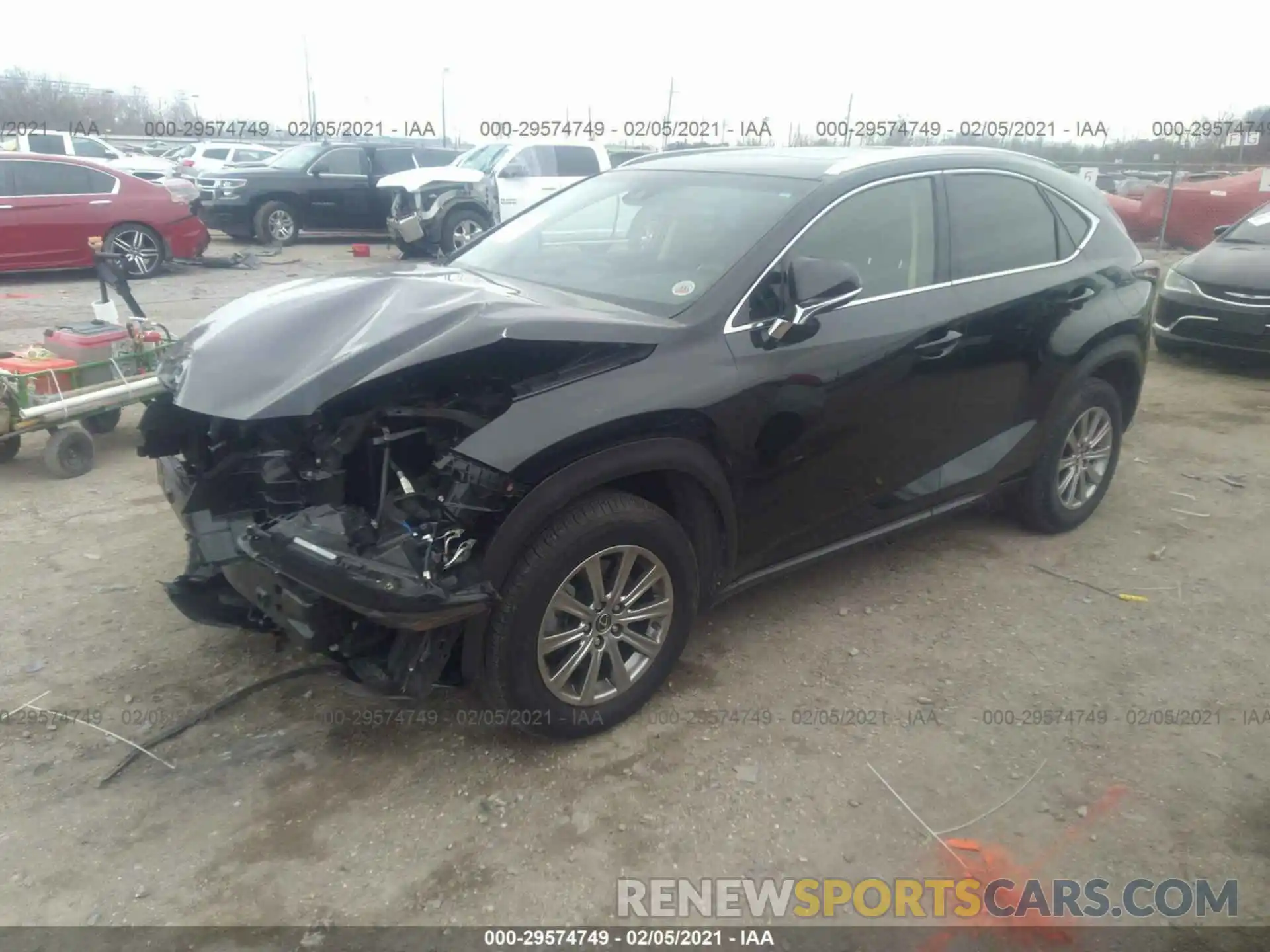 2 Фотография поврежденного автомобиля JTJYARBZ0K2156754 LEXUS NX 2019