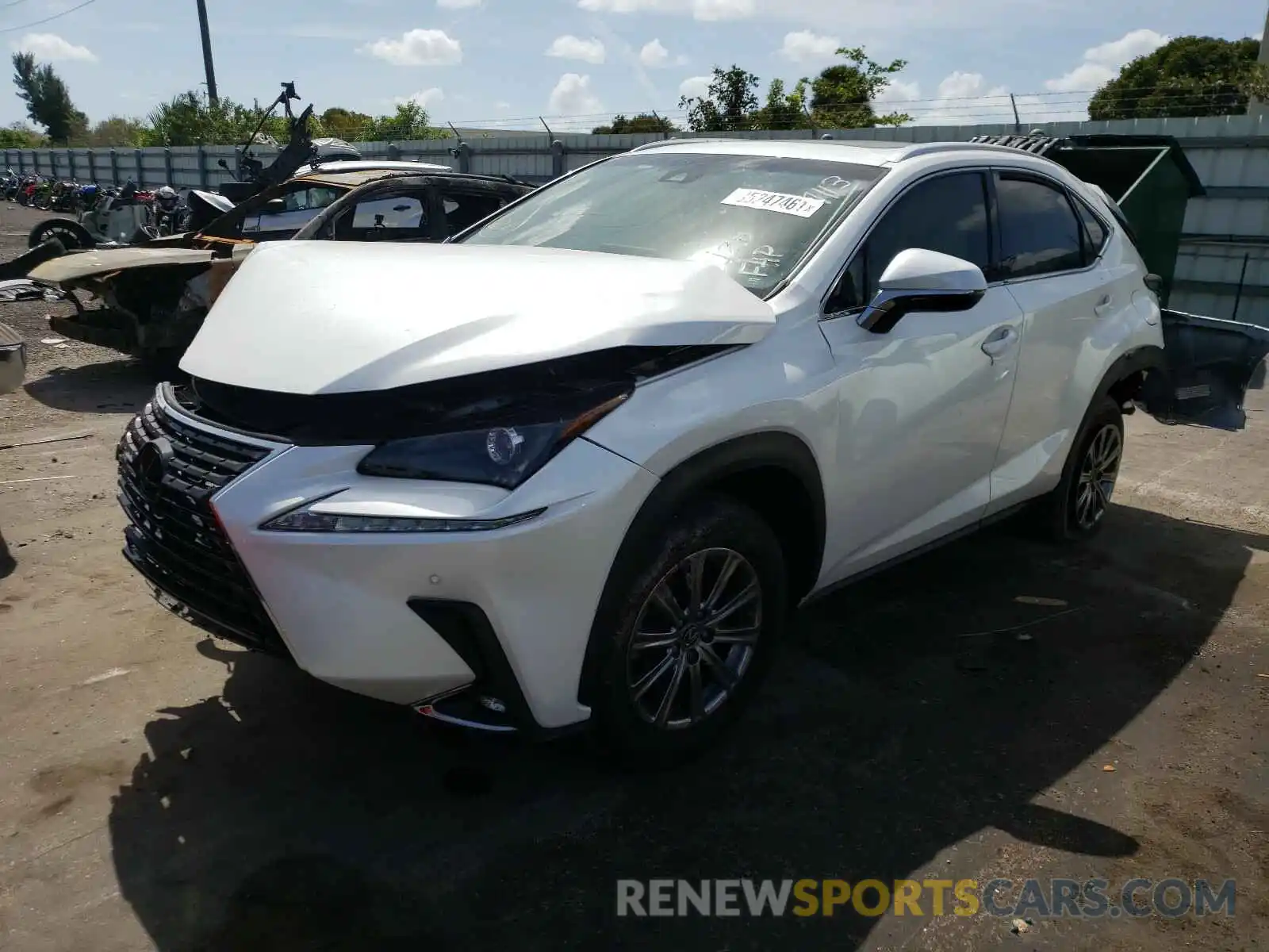 2 Photograph of a damaged car JTJYARBZ0K2157113 LEXUS NX 2019