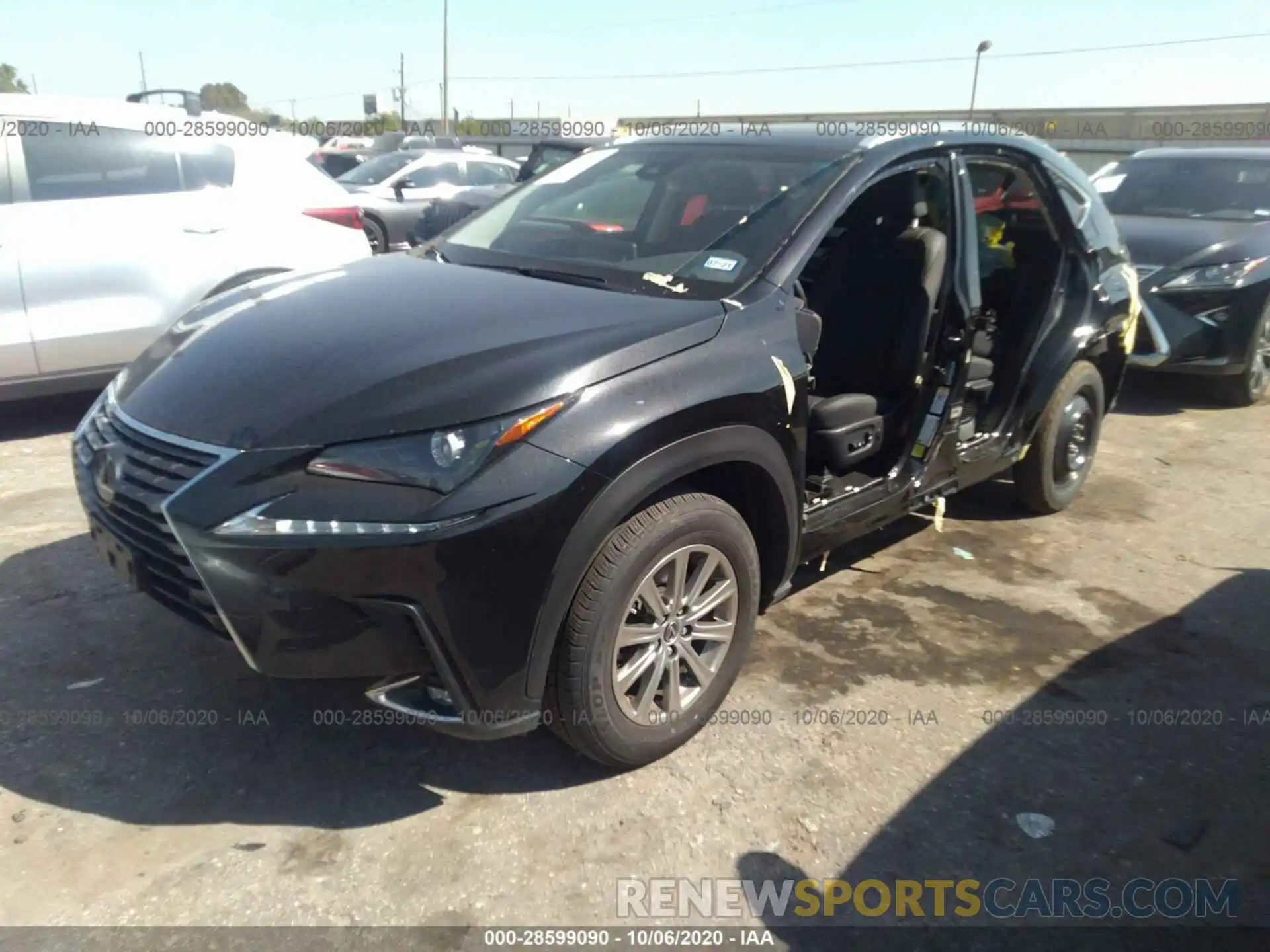 2 Фотография поврежденного автомобиля JTJYARBZ1K2120345 LEXUS NX 2019