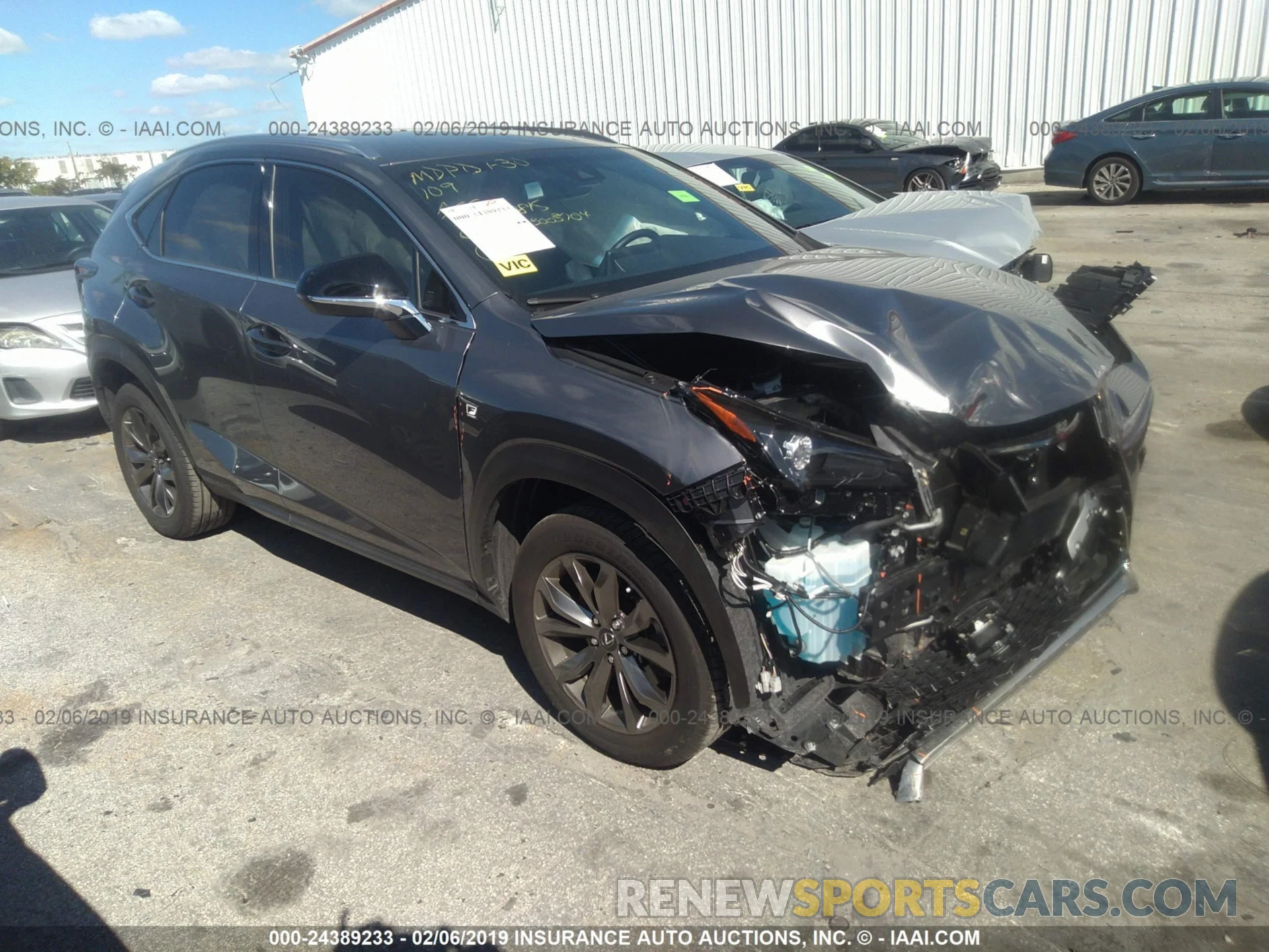 1 Photograph of a damaged car JTJYARBZ1K2123486 LEXUS NX 2019