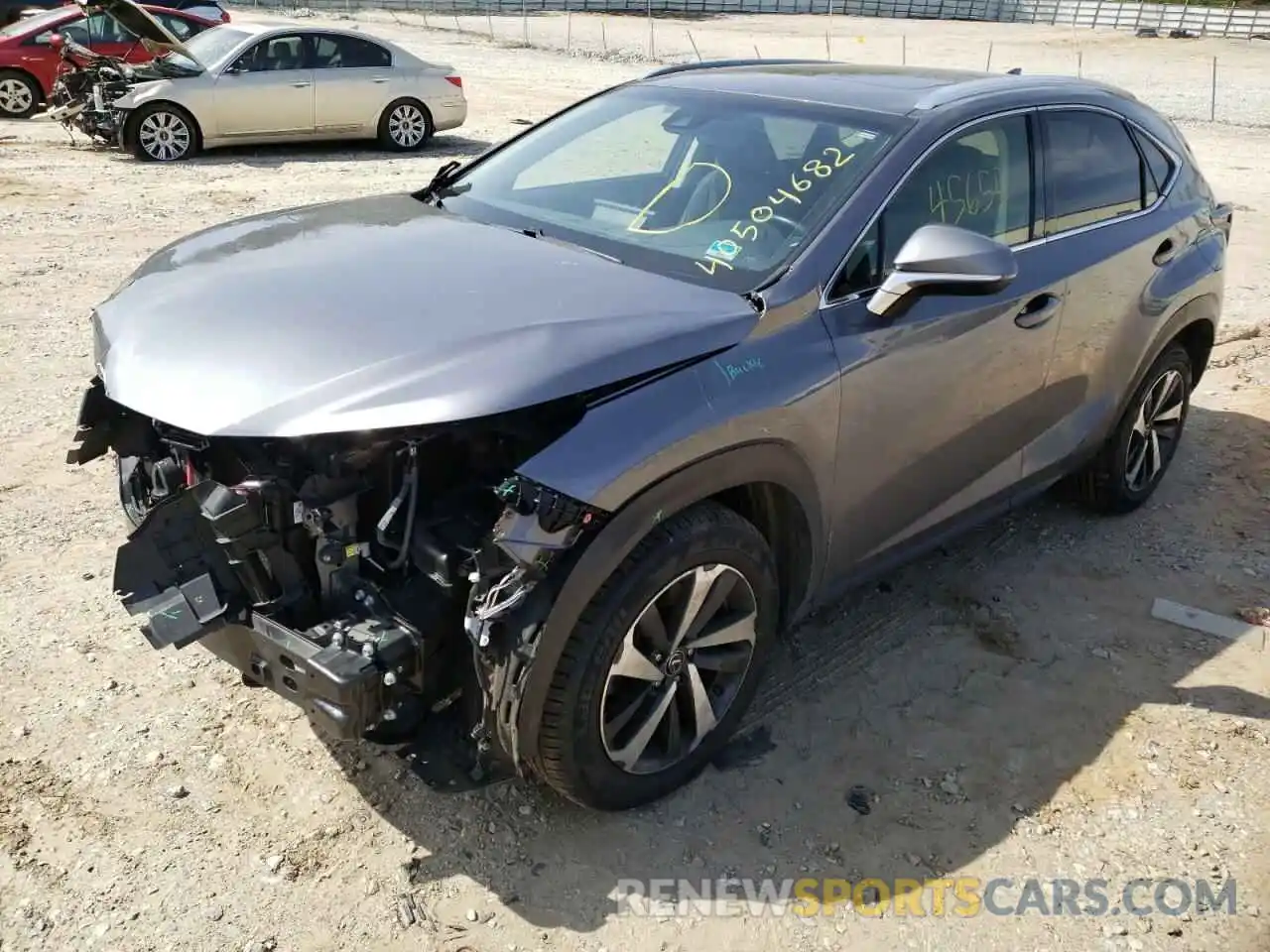 2 Фотография поврежденного автомобиля JTJYARBZ1K2129434 LEXUS NX 2019