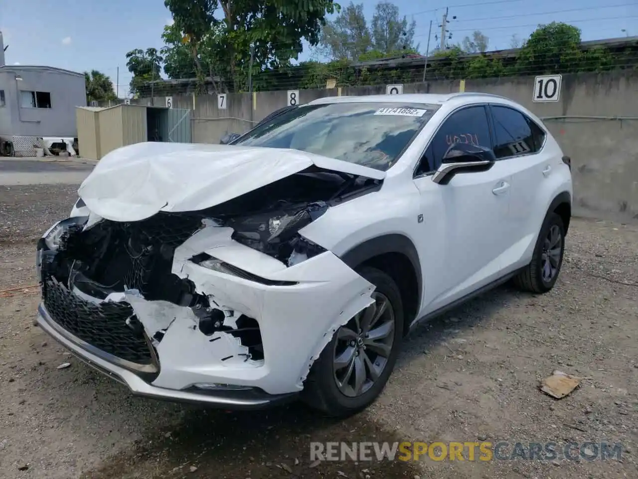 2 Фотография поврежденного автомобиля JTJYARBZ1K2130440 LEXUS NX 2019