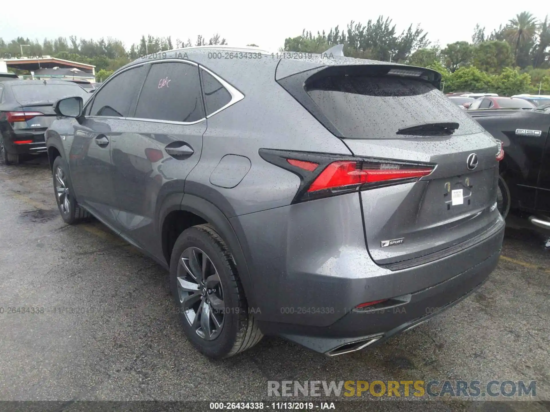 3 Фотография поврежденного автомобиля JTJYARBZ1K2133550 LEXUS NX 2019