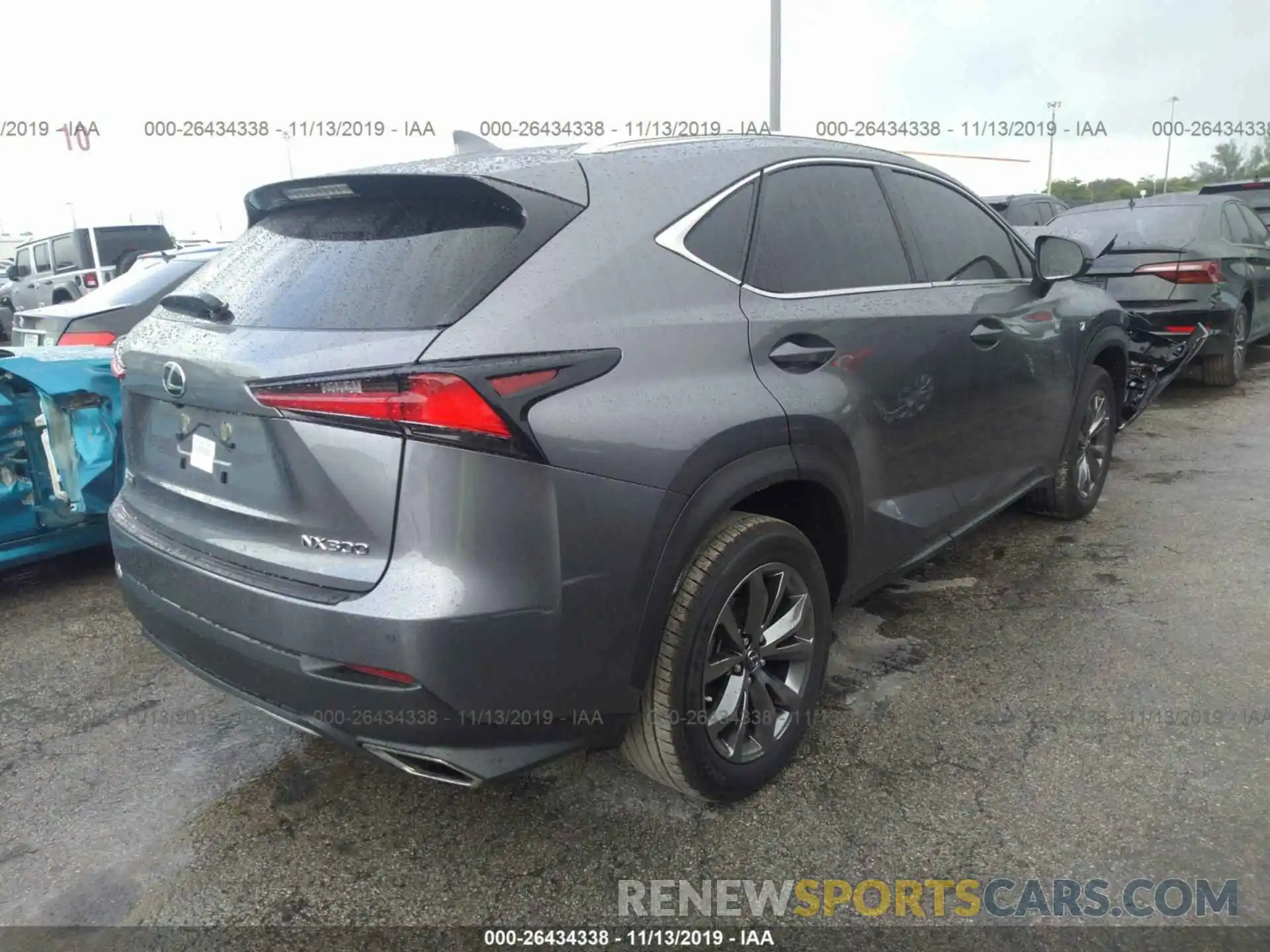 4 Фотография поврежденного автомобиля JTJYARBZ1K2133550 LEXUS NX 2019