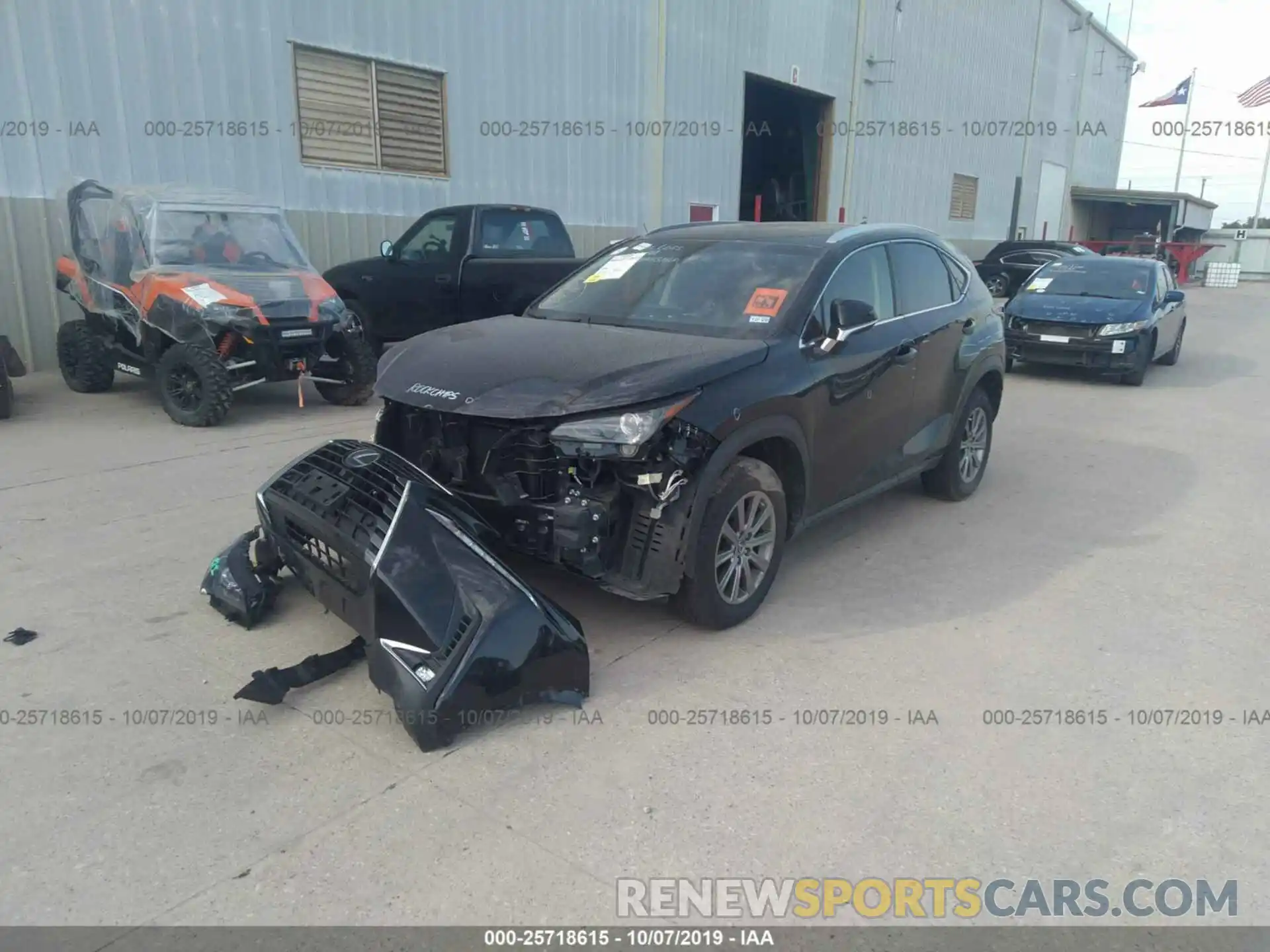 2 Фотография поврежденного автомобиля JTJYARBZ1K2137646 LEXUS NX 2019