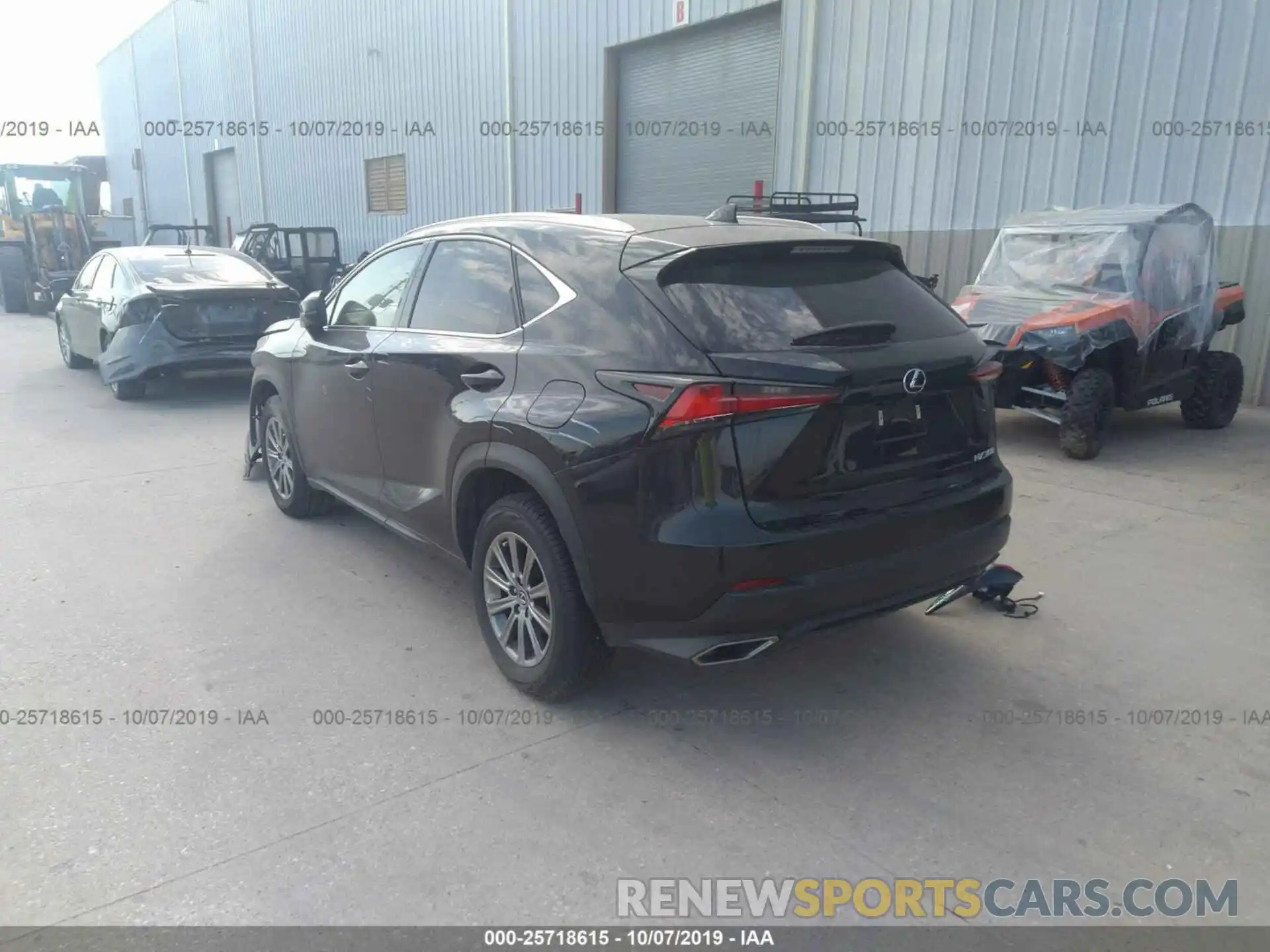 3 Фотография поврежденного автомобиля JTJYARBZ1K2137646 LEXUS NX 2019