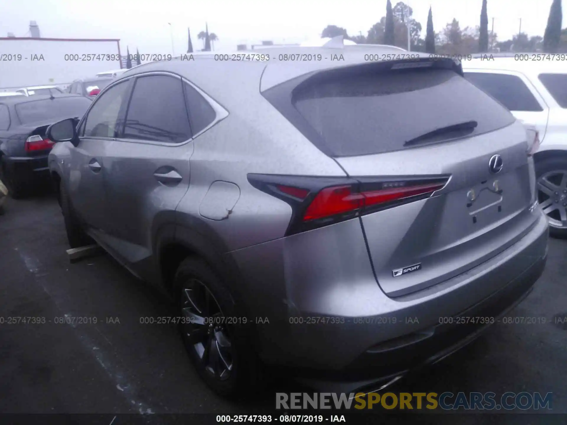 3 Фотография поврежденного автомобиля JTJYARBZ1K2138750 LEXUS NX 2019