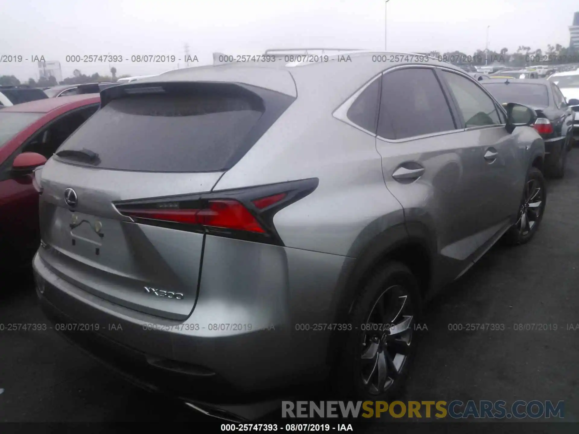 4 Фотография поврежденного автомобиля JTJYARBZ1K2138750 LEXUS NX 2019