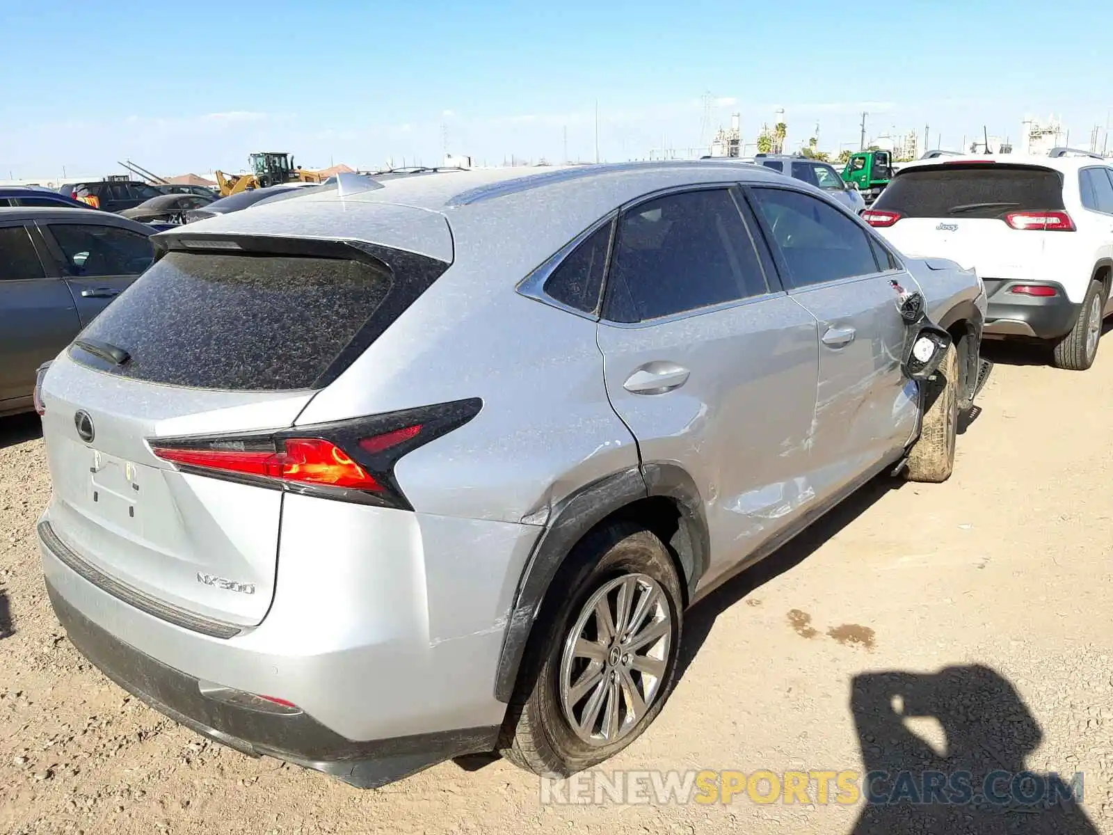 4 Фотография поврежденного автомобиля JTJYARBZ1K2140739 LEXUS NX 2019