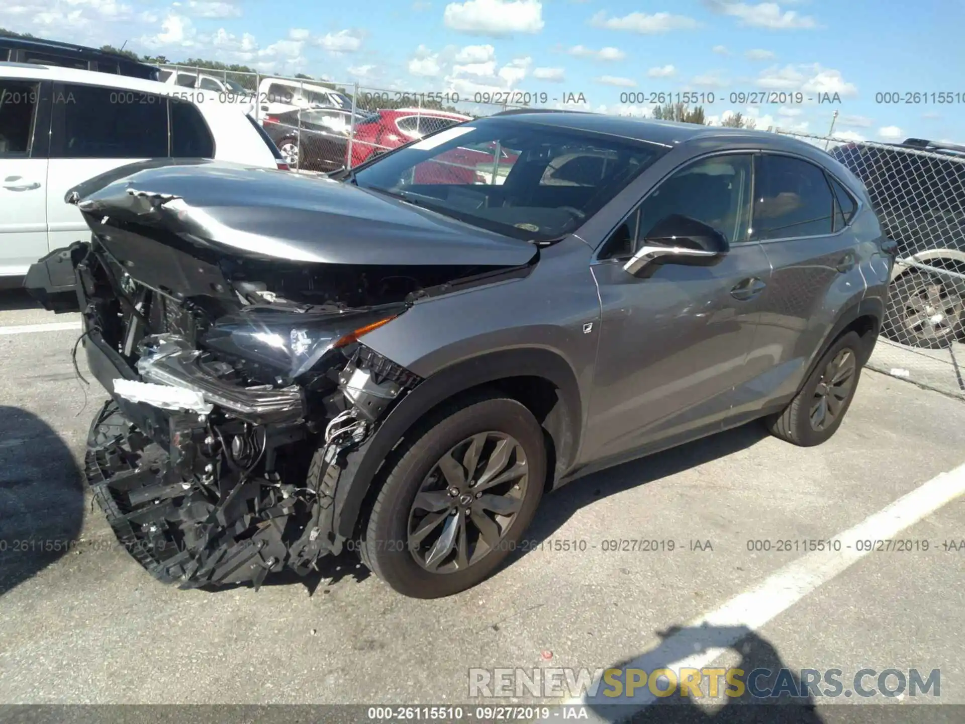 2 Photograph of a damaged car JTJYARBZ1K2144743 LEXUS NX 2019