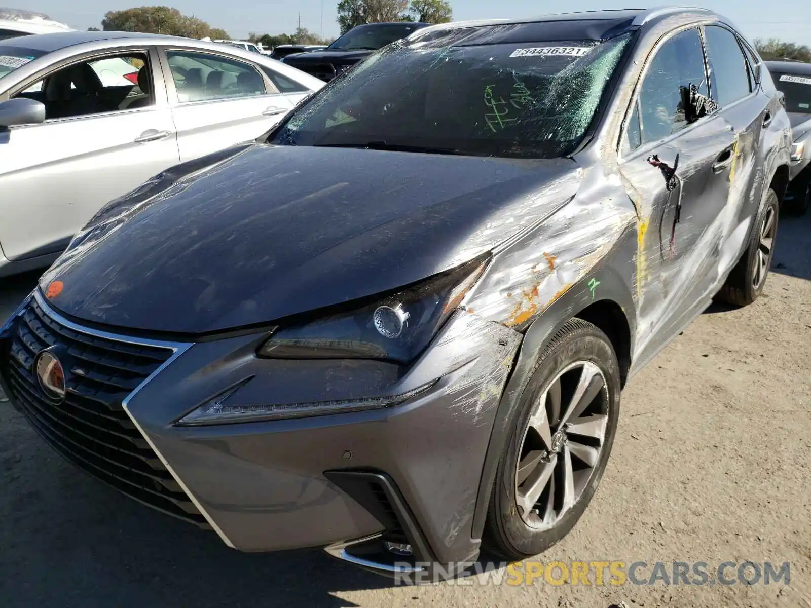 2 Photograph of a damaged car JTJYARBZ1K2145732 LEXUS NX 2019