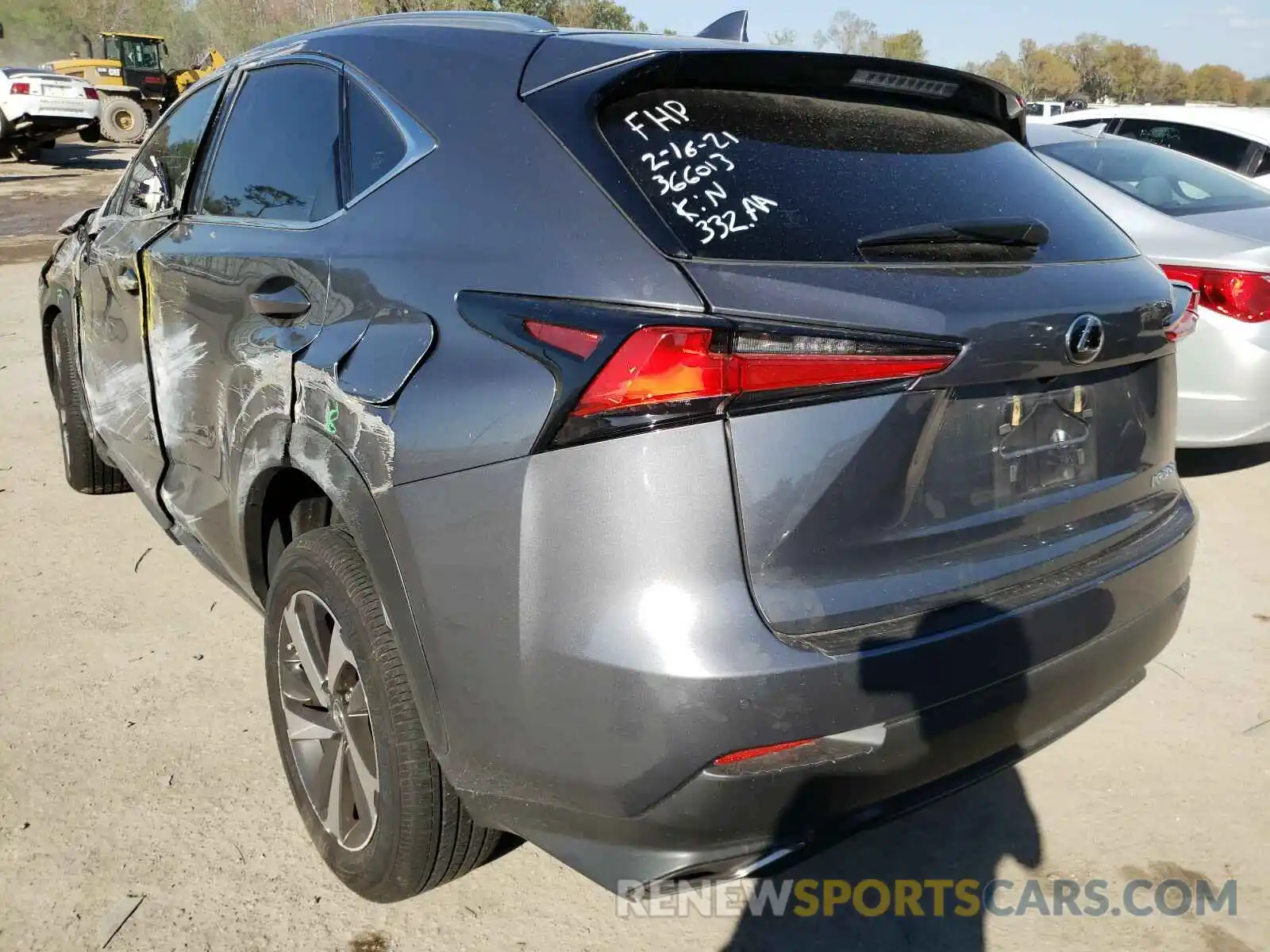 3 Photograph of a damaged car JTJYARBZ1K2145732 LEXUS NX 2019