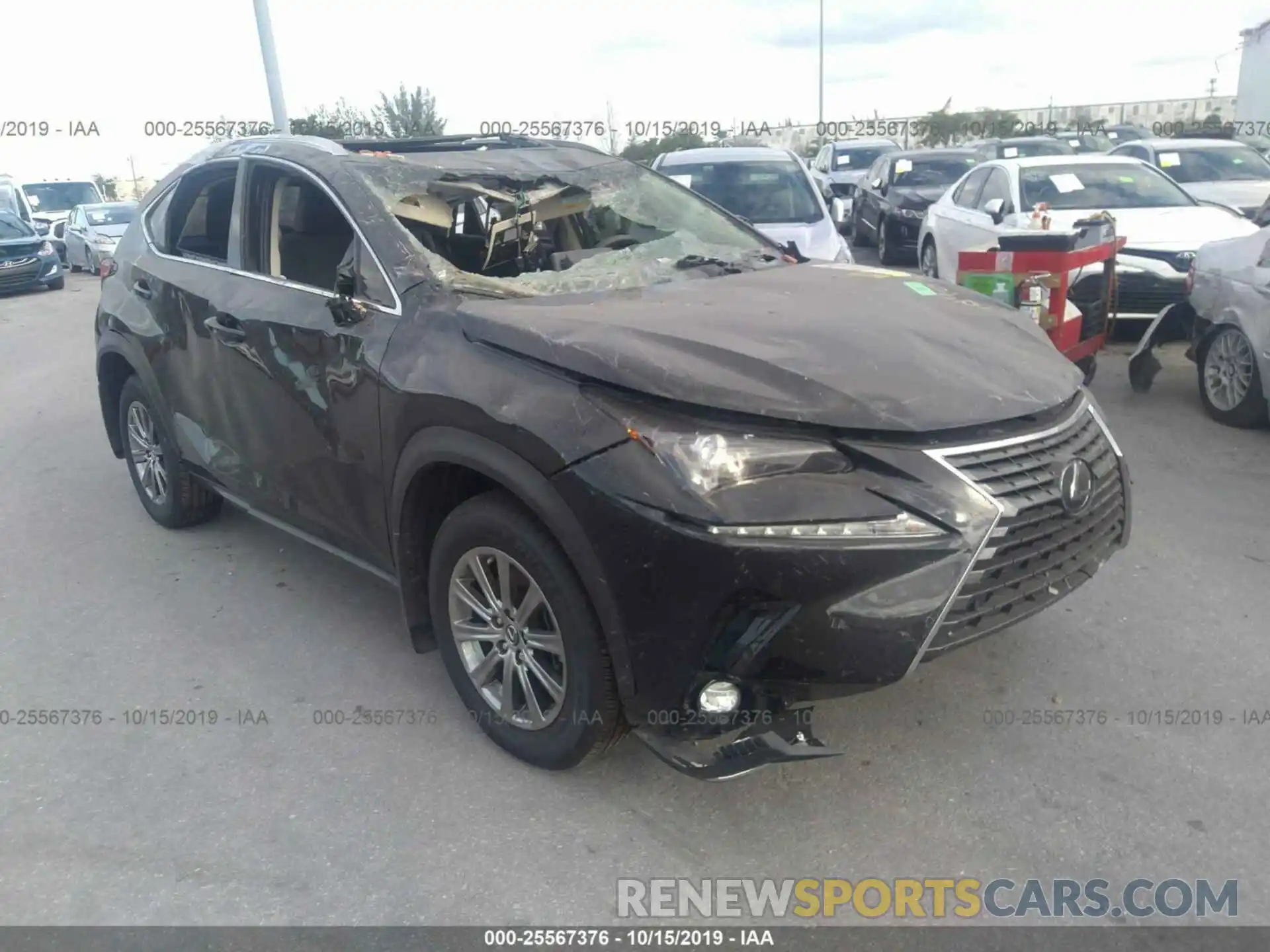 1 Фотография поврежденного автомобиля JTJYARBZ1K2148405 LEXUS NX 2019