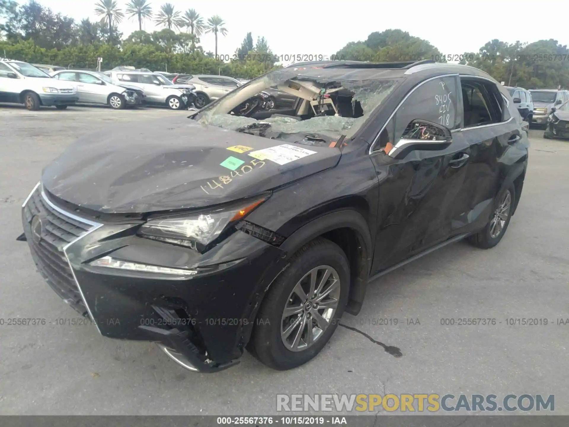 2 Фотография поврежденного автомобиля JTJYARBZ1K2148405 LEXUS NX 2019