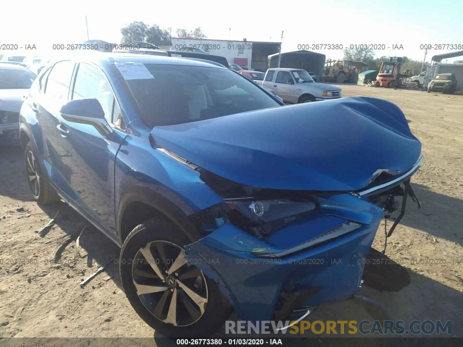 1 Photograph of a damaged car JTJYARBZ1K2150087 LEXUS NX 2019