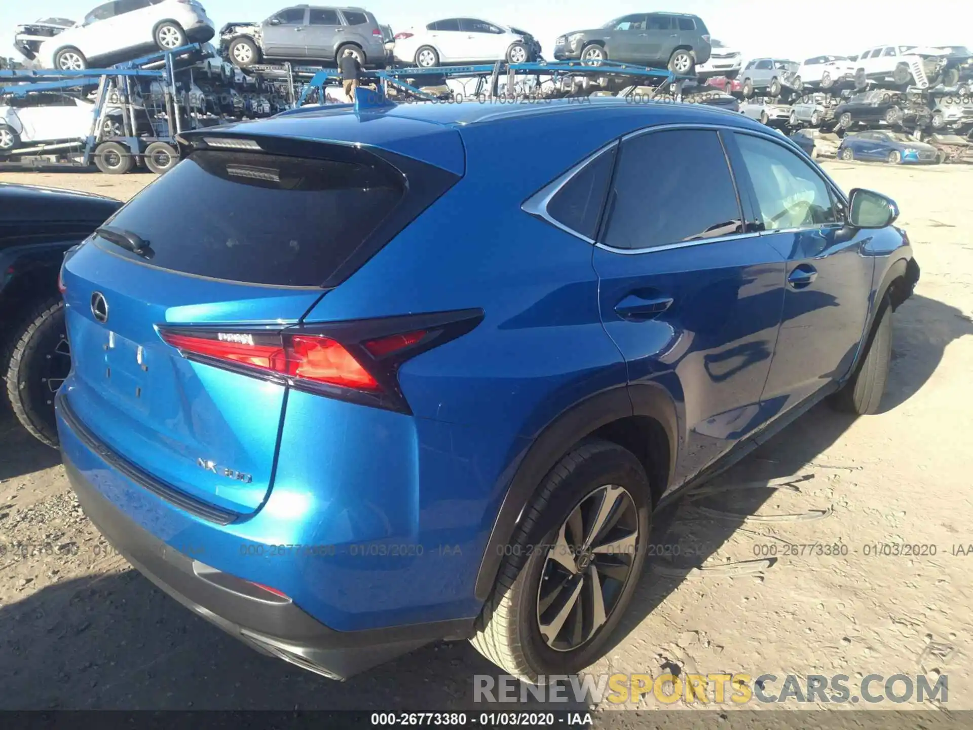 4 Фотография поврежденного автомобиля JTJYARBZ1K2150087 LEXUS NX 2019