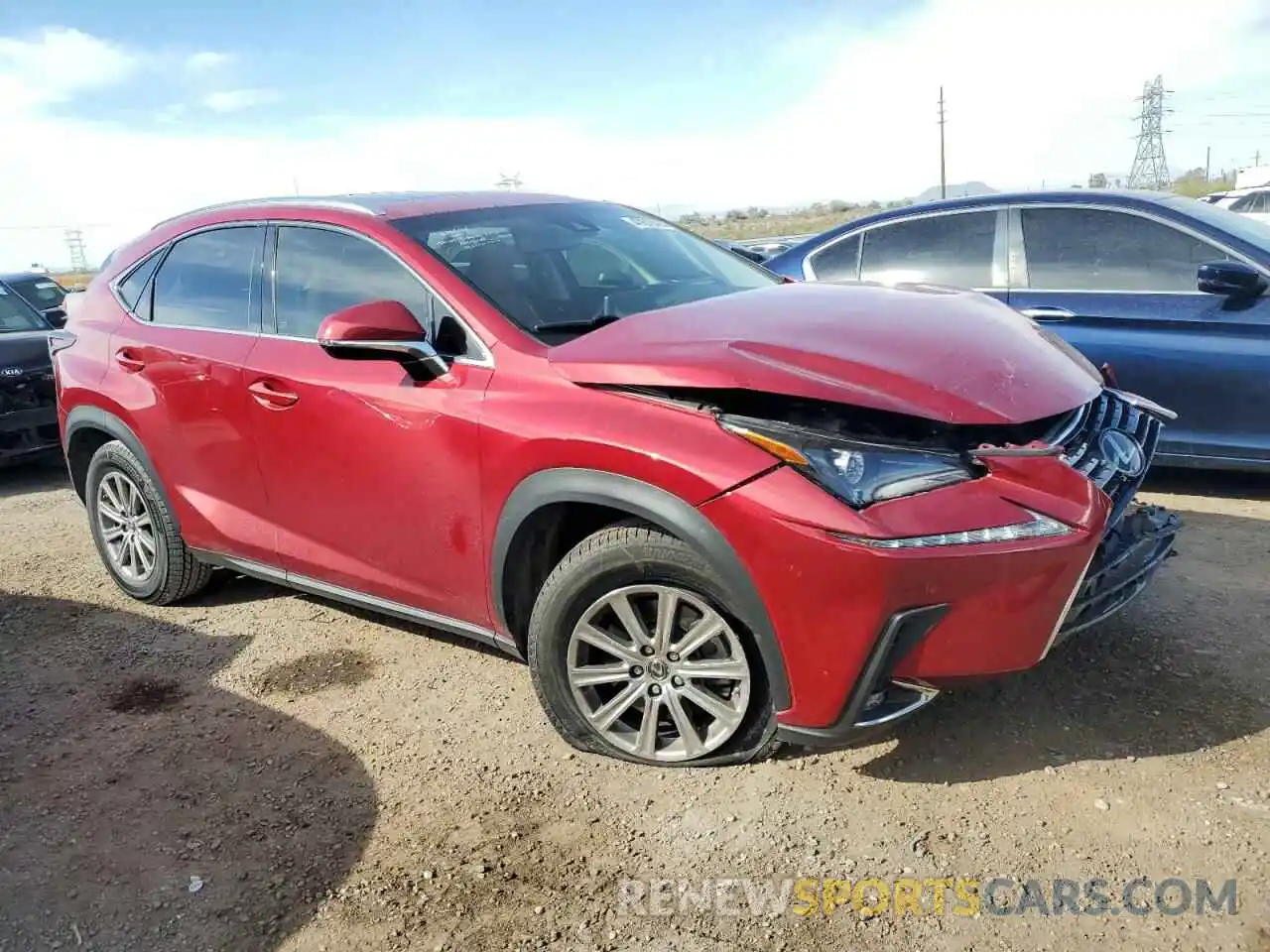 4 Фотография поврежденного автомобиля JTJYARBZ1K2150655 LEXUS NX 2019