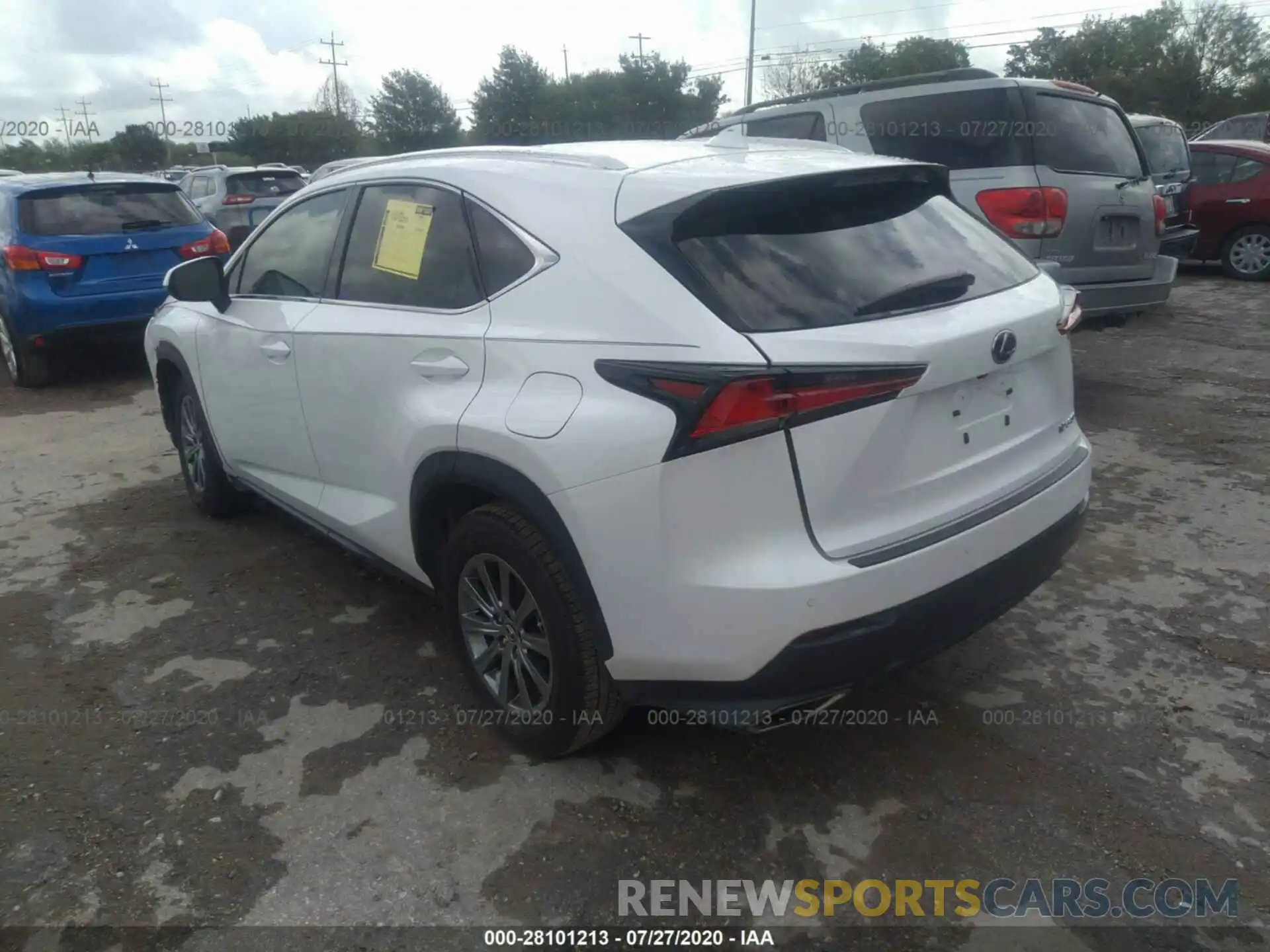 3 Фотография поврежденного автомобиля JTJYARBZ1K2154253 LEXUS NX 2019