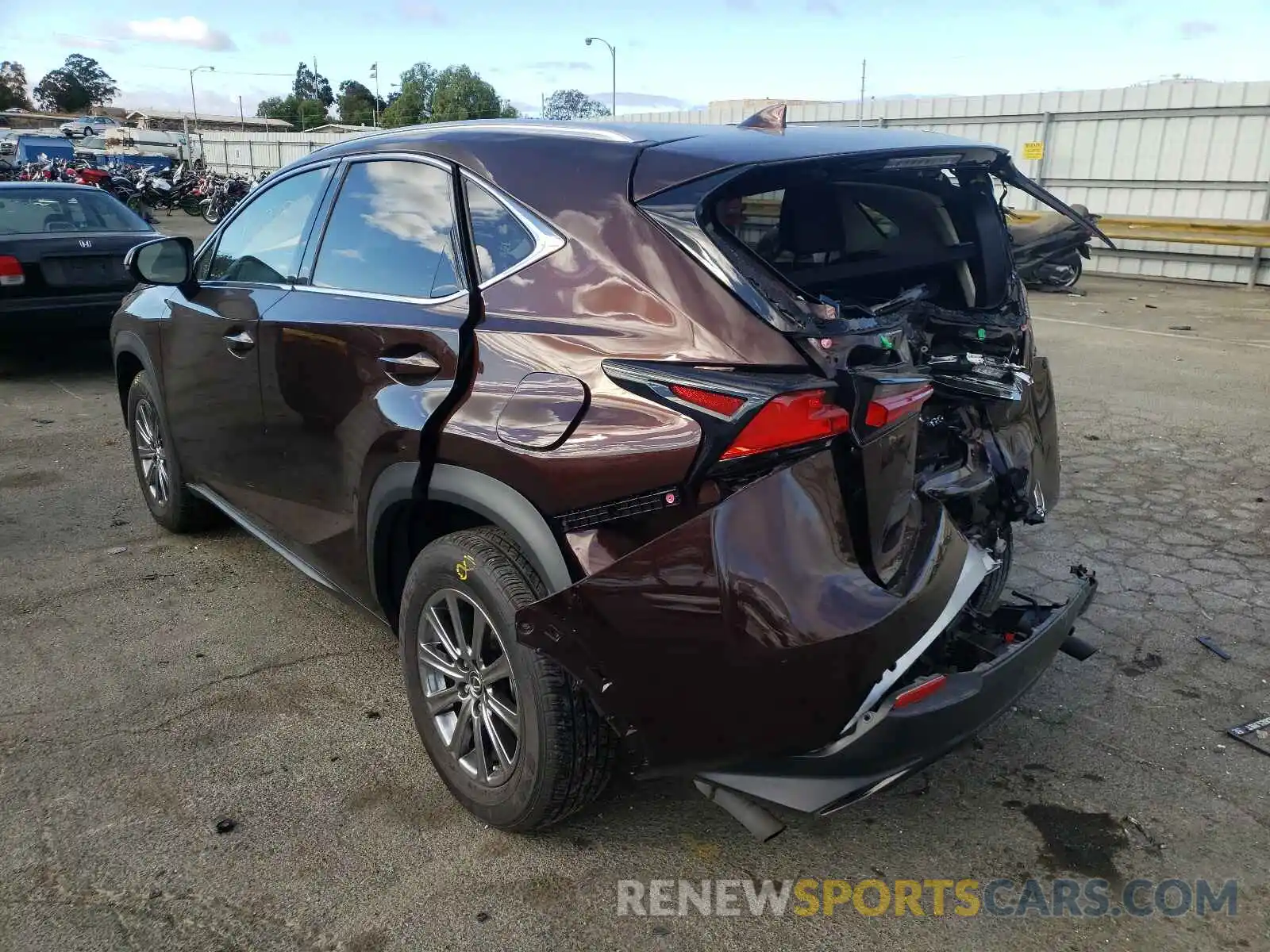 3 Фотография поврежденного автомобиля JTJYARBZ2K2121651 LEXUS NX 2019