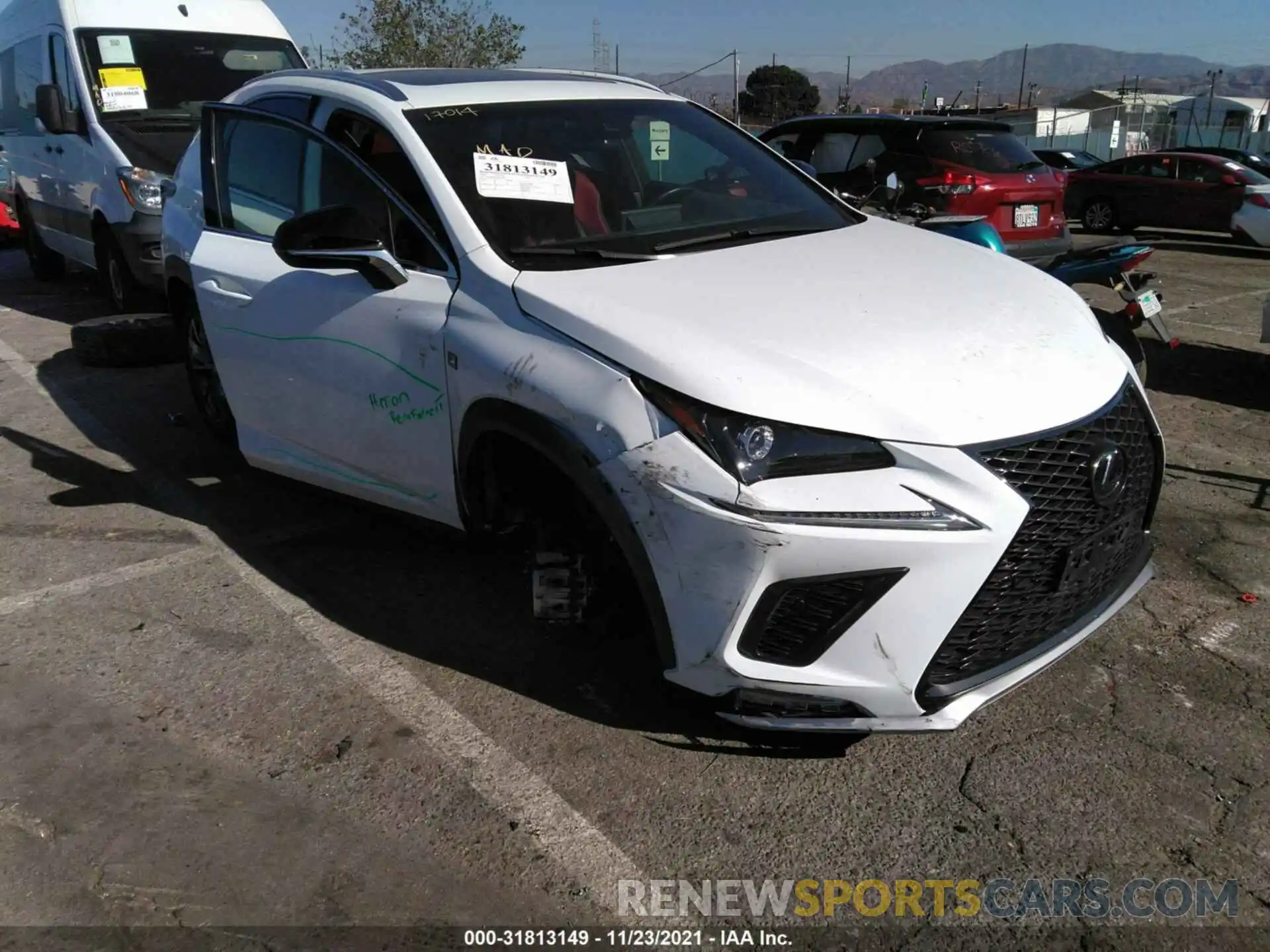 1 Photograph of a damaged car JTJYARBZ2K2127465 LEXUS NX 2019