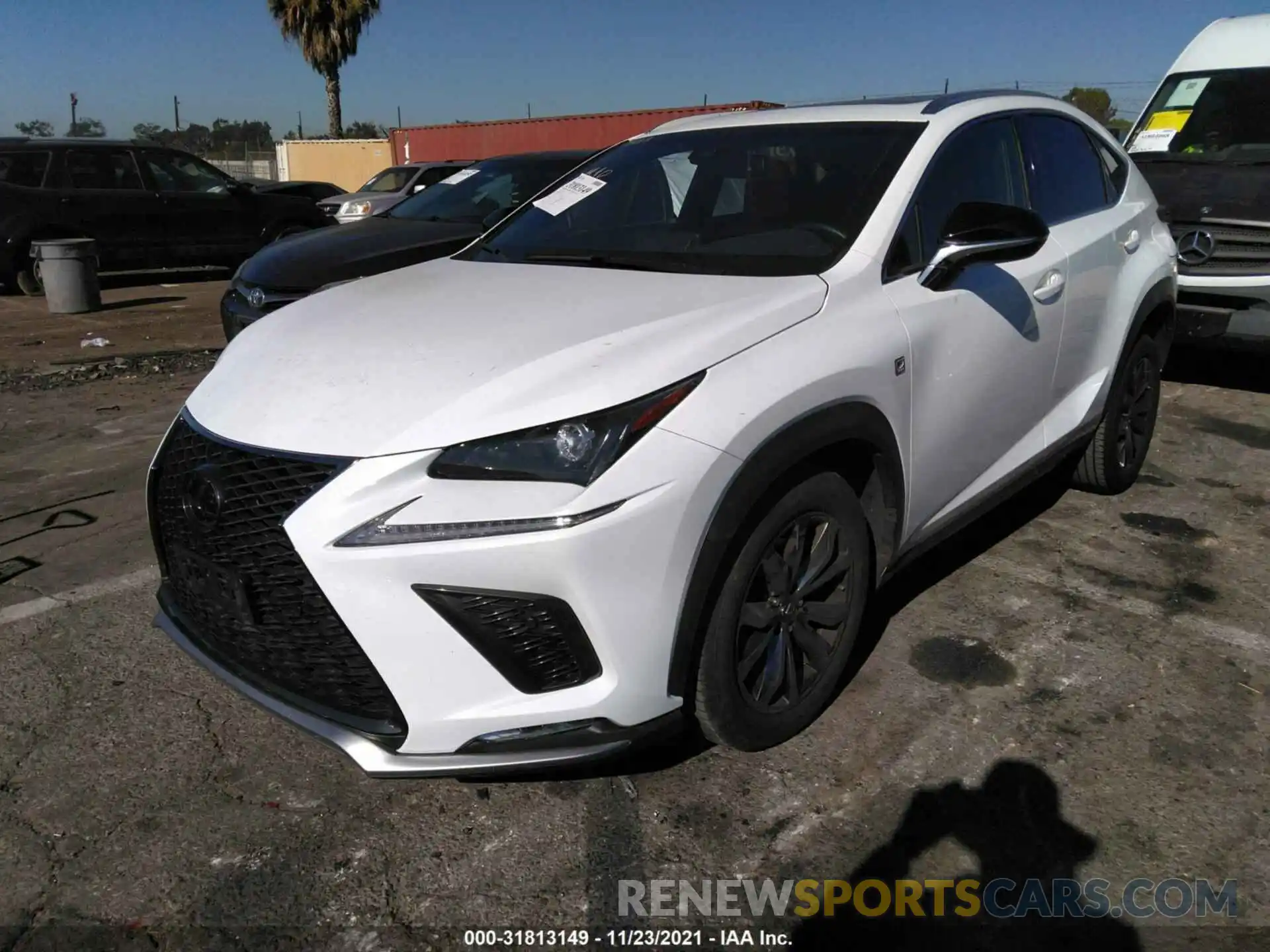 2 Фотография поврежденного автомобиля JTJYARBZ2K2127465 LEXUS NX 2019