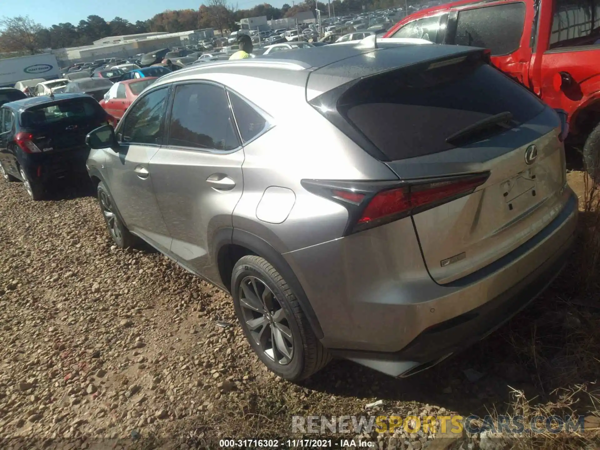 3 Фотография поврежденного автомобиля JTJYARBZ2K2128440 LEXUS NX 2019