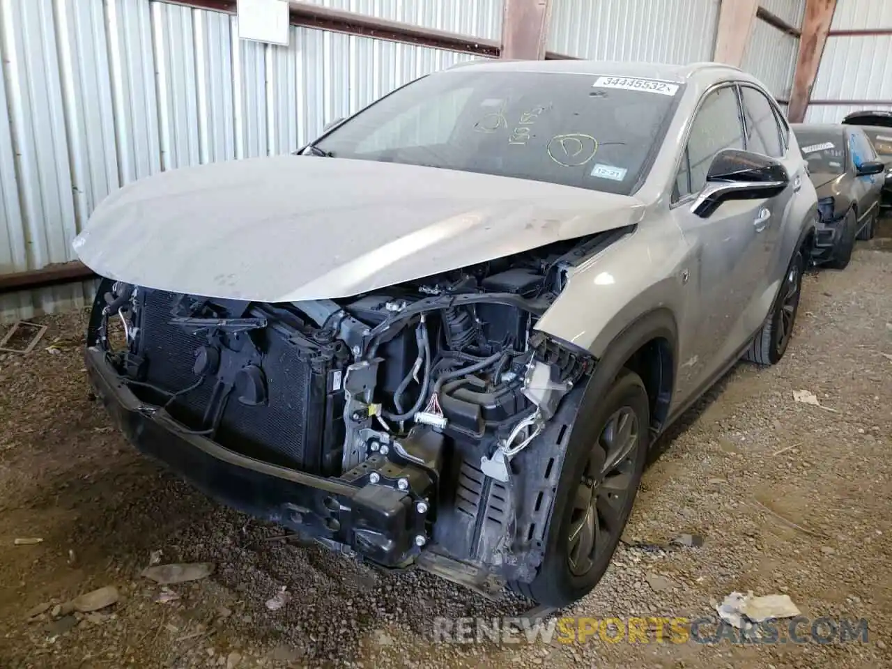 2 Photograph of a damaged car JTJYARBZ2K2130155 LEXUS NX 2019