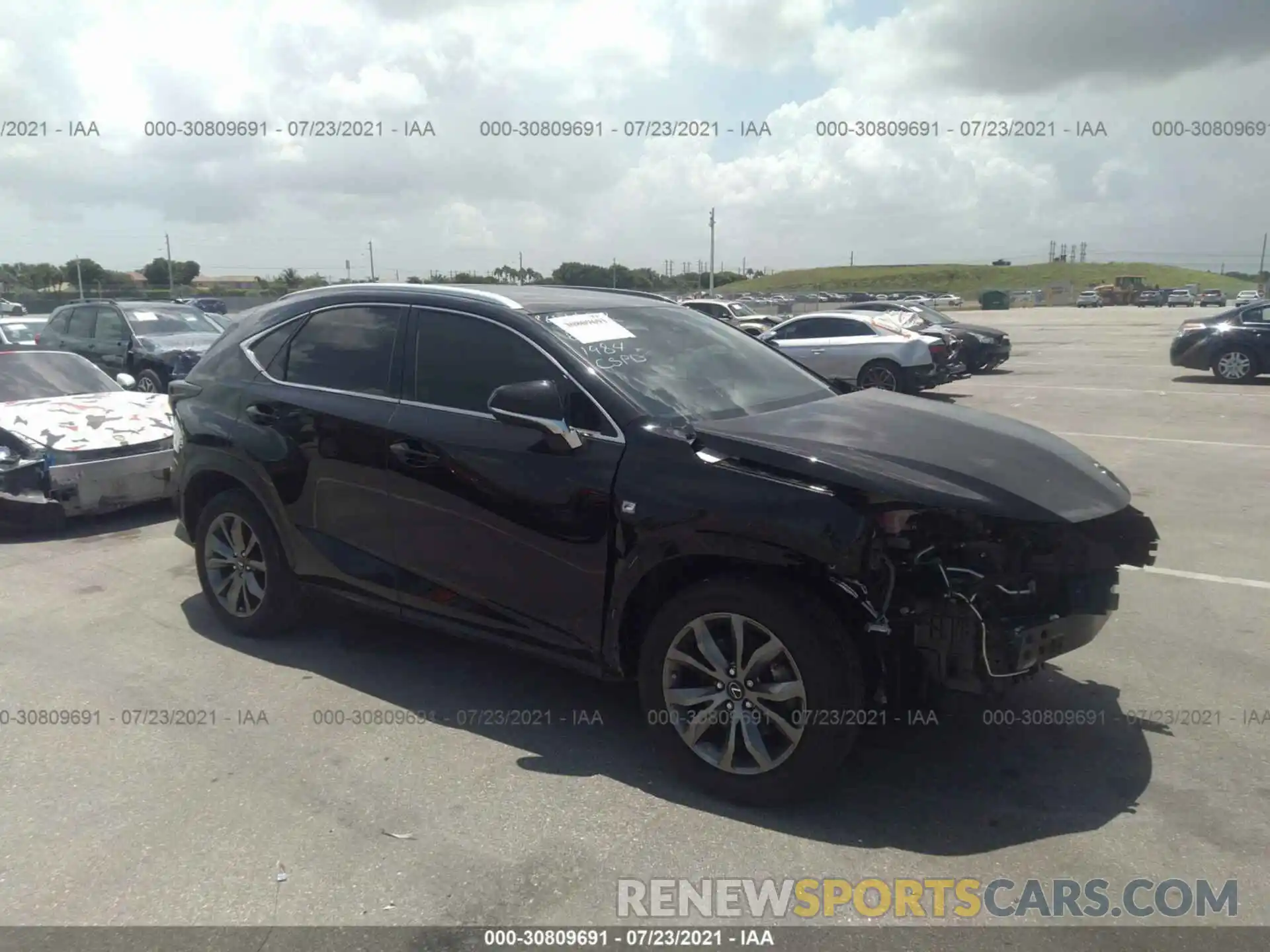 1 Photograph of a damaged car JTJYARBZ2K2131984 LEXUS NX 2019