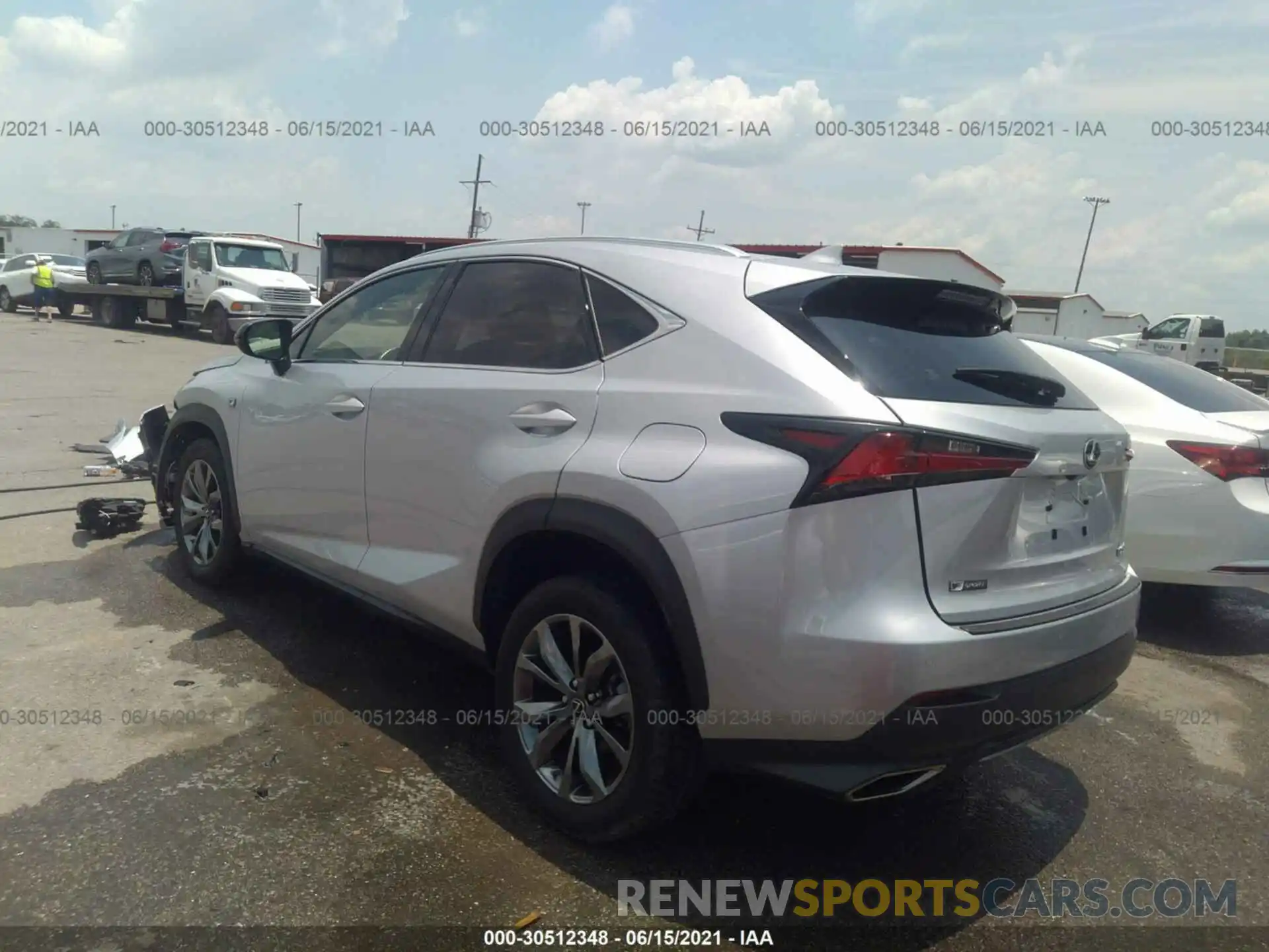 3 Фотография поврежденного автомобиля JTJYARBZ2K2132505 LEXUS NX 2019