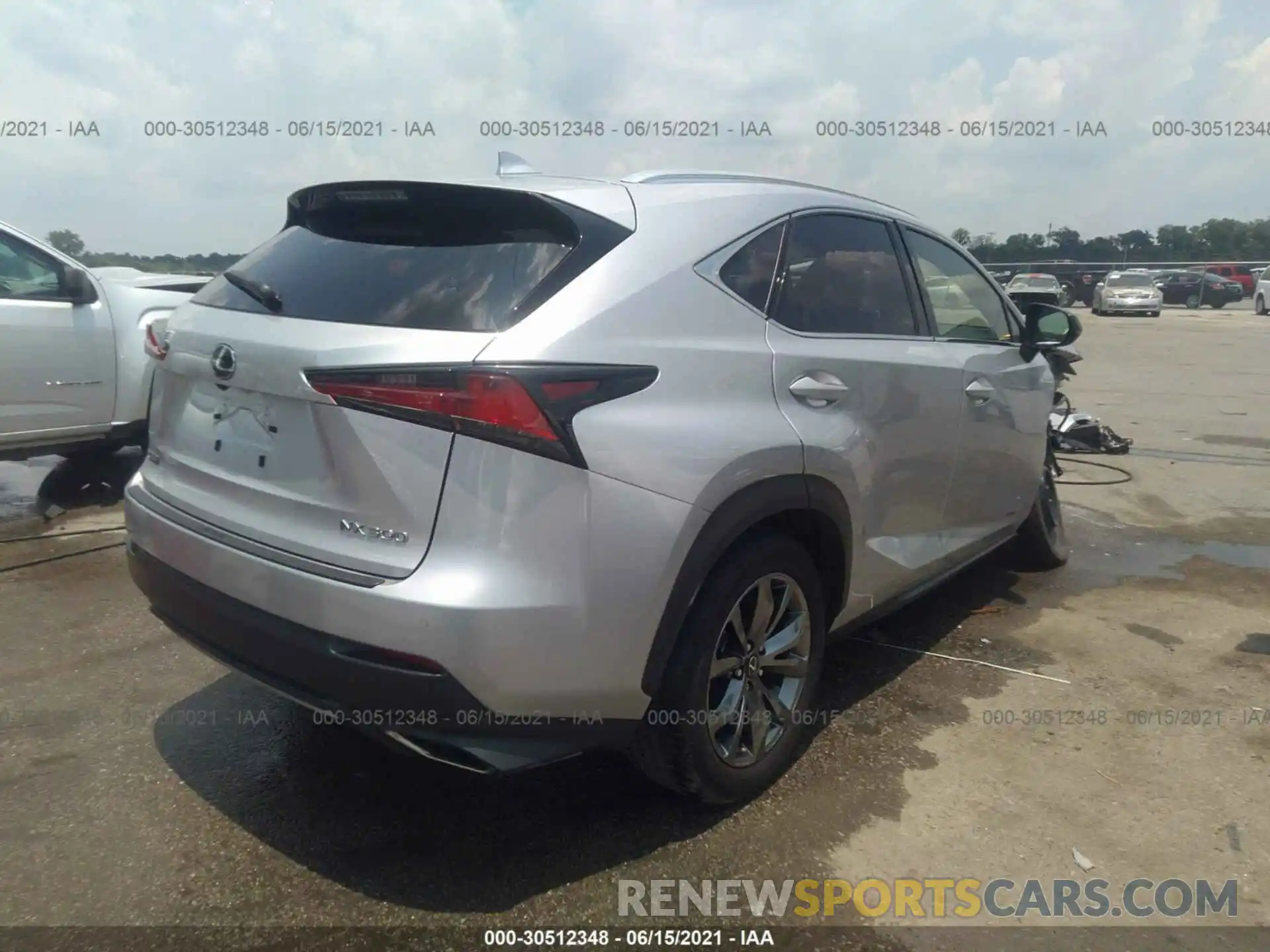 4 Фотография поврежденного автомобиля JTJYARBZ2K2132505 LEXUS NX 2019